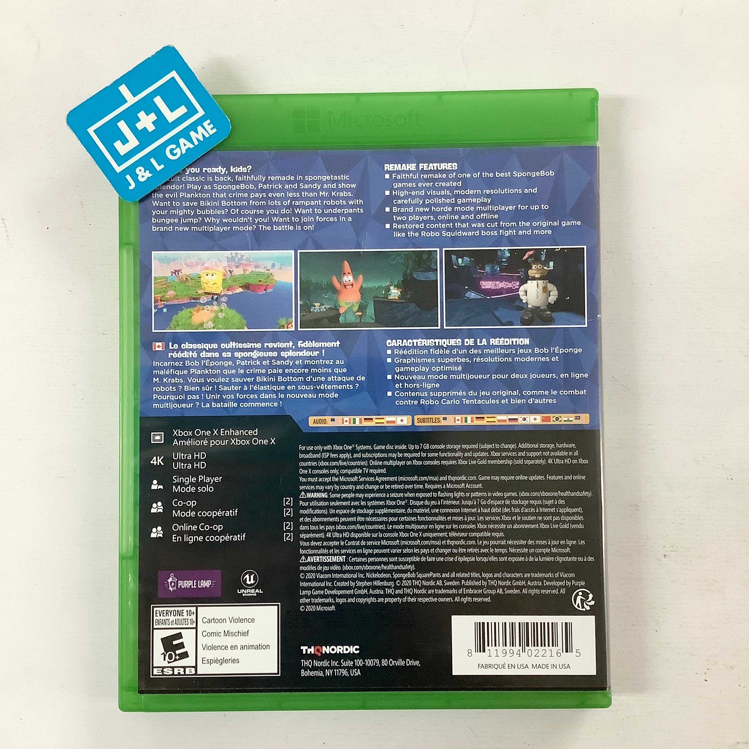 Spongebob Squarepants: Battle for Bikini Bottom - Rehydrated - (XB1) Xbox One [Pre-Owned] Video Games THQ Nordic   