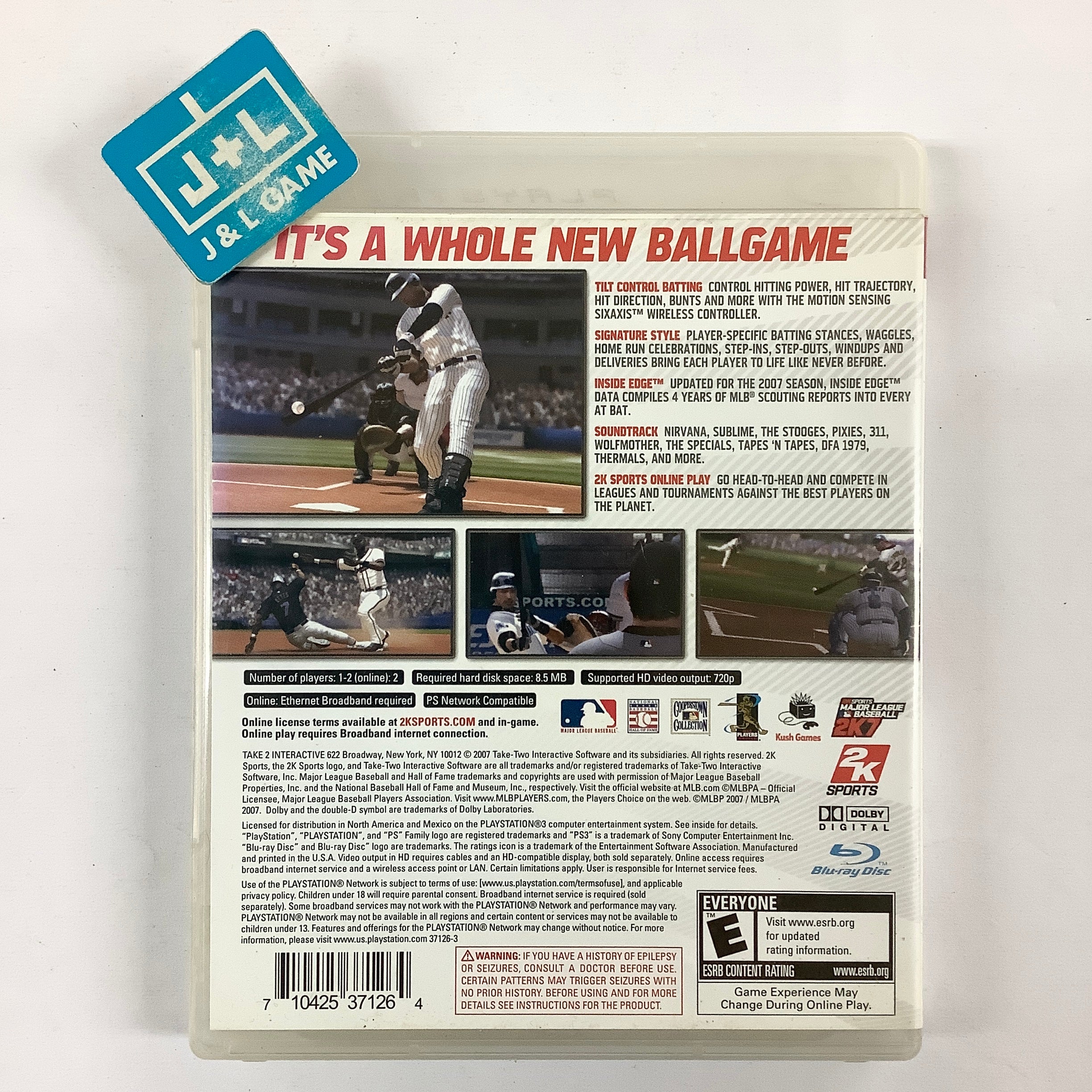 Major League Baseball 2K7 - (PS3) PlayStation 3 [Pre-Owned] | J&L Game