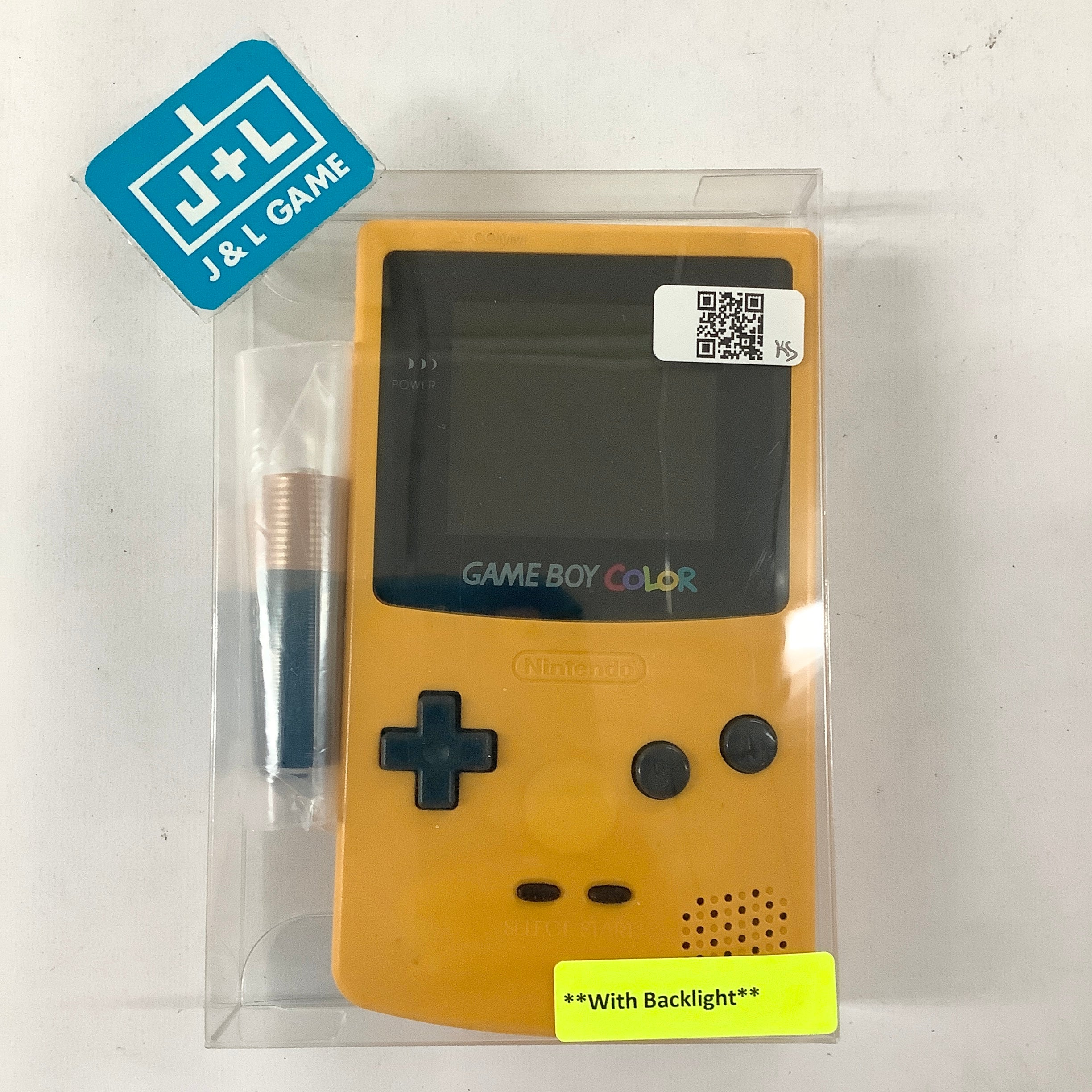 Nintendo Game Boy Color Console (Yellow With Backlight) - (GBC) Game Boy Color [Pre-Owned] Consoles Nintendo   