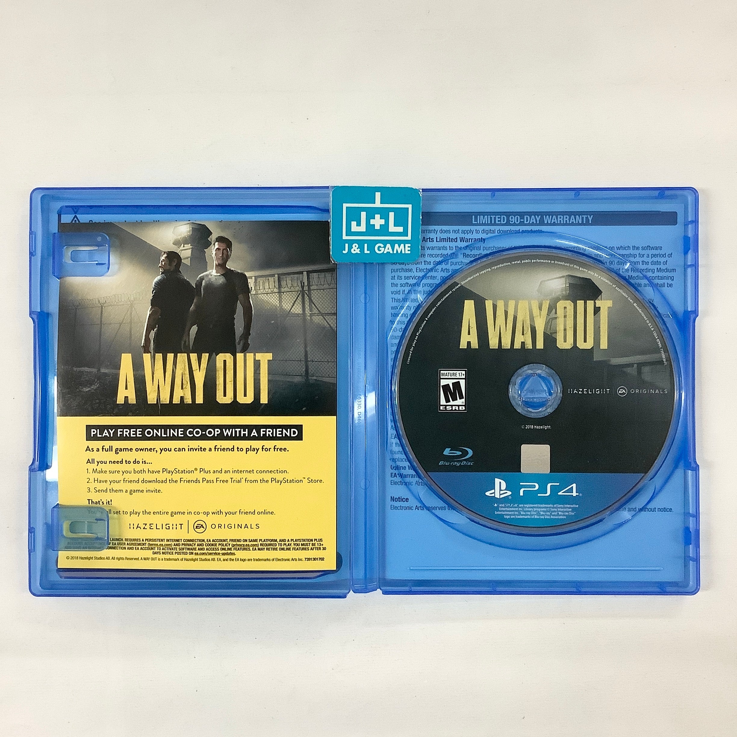 A Way Out - (PS4) PlayStation 4 [Pre-Owned] Video Games Electronic Arts   