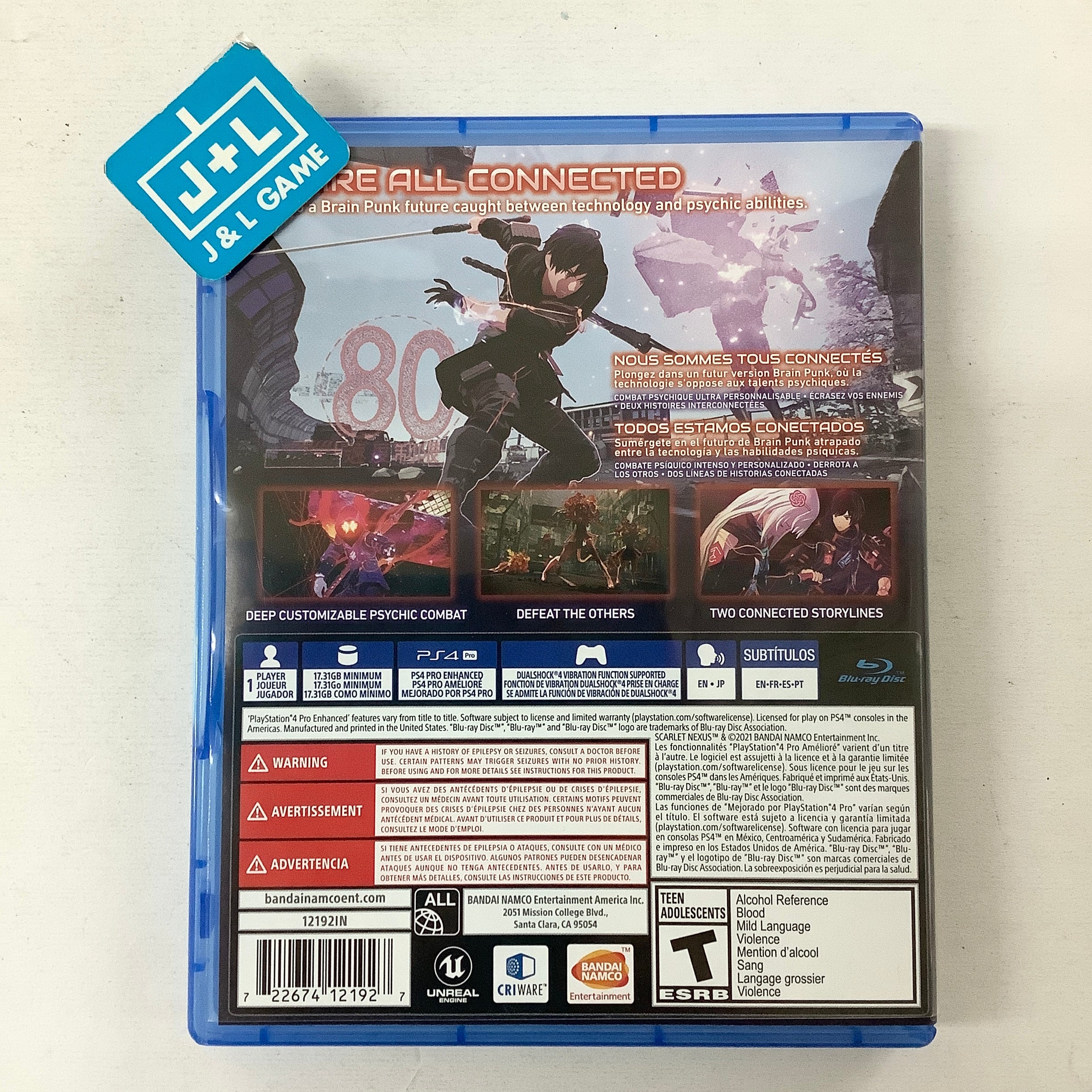 SCARLET NEXUS - (PS4) PlayStation 4 [Pre-Owned] Video Games BANDAI NAMCO Entertainment