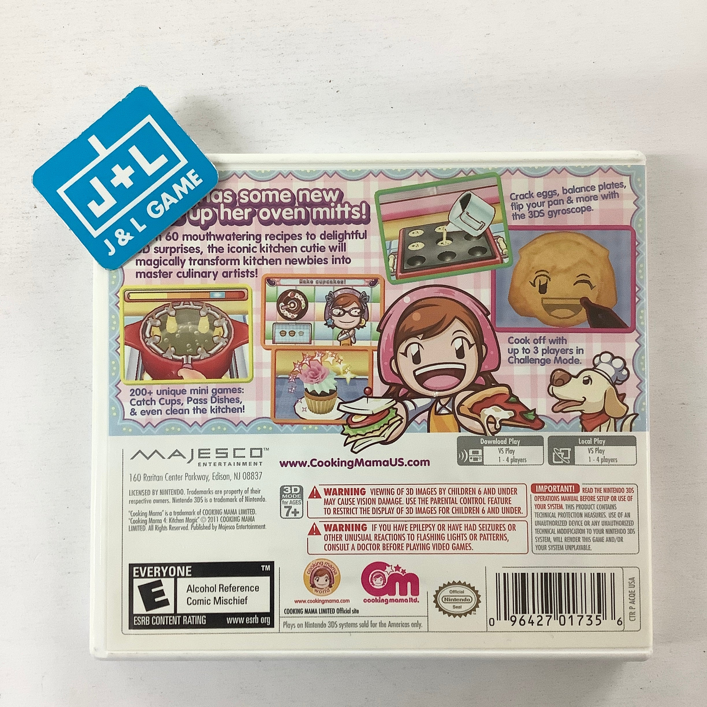 Cooking Mama 4: Kitchen Magic - Nintendo 3DS [Pre-Owned] Video Games Majesco   