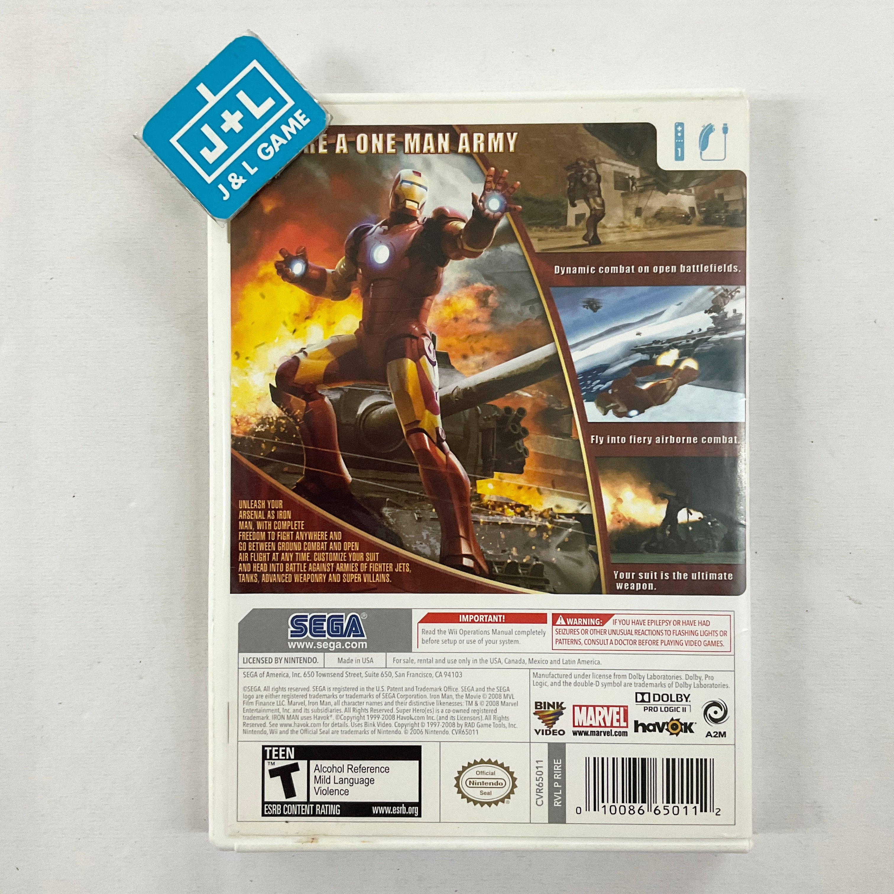 Iron Man - Nintendo Wii [Pre-Owned] Video Games SEGA