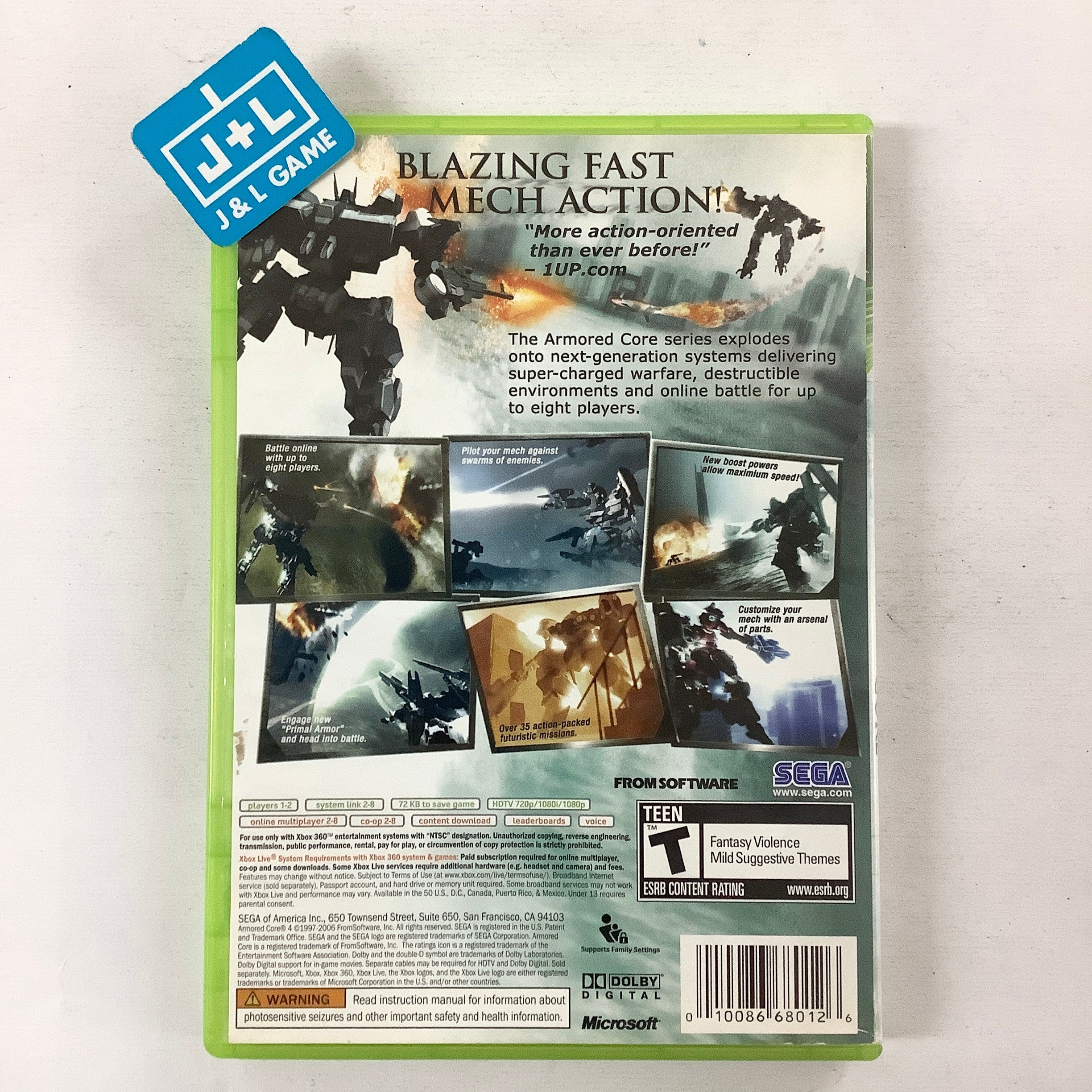 Armored Core 4 - Xbox 360 [Pre-Owned] Video Games Sega   