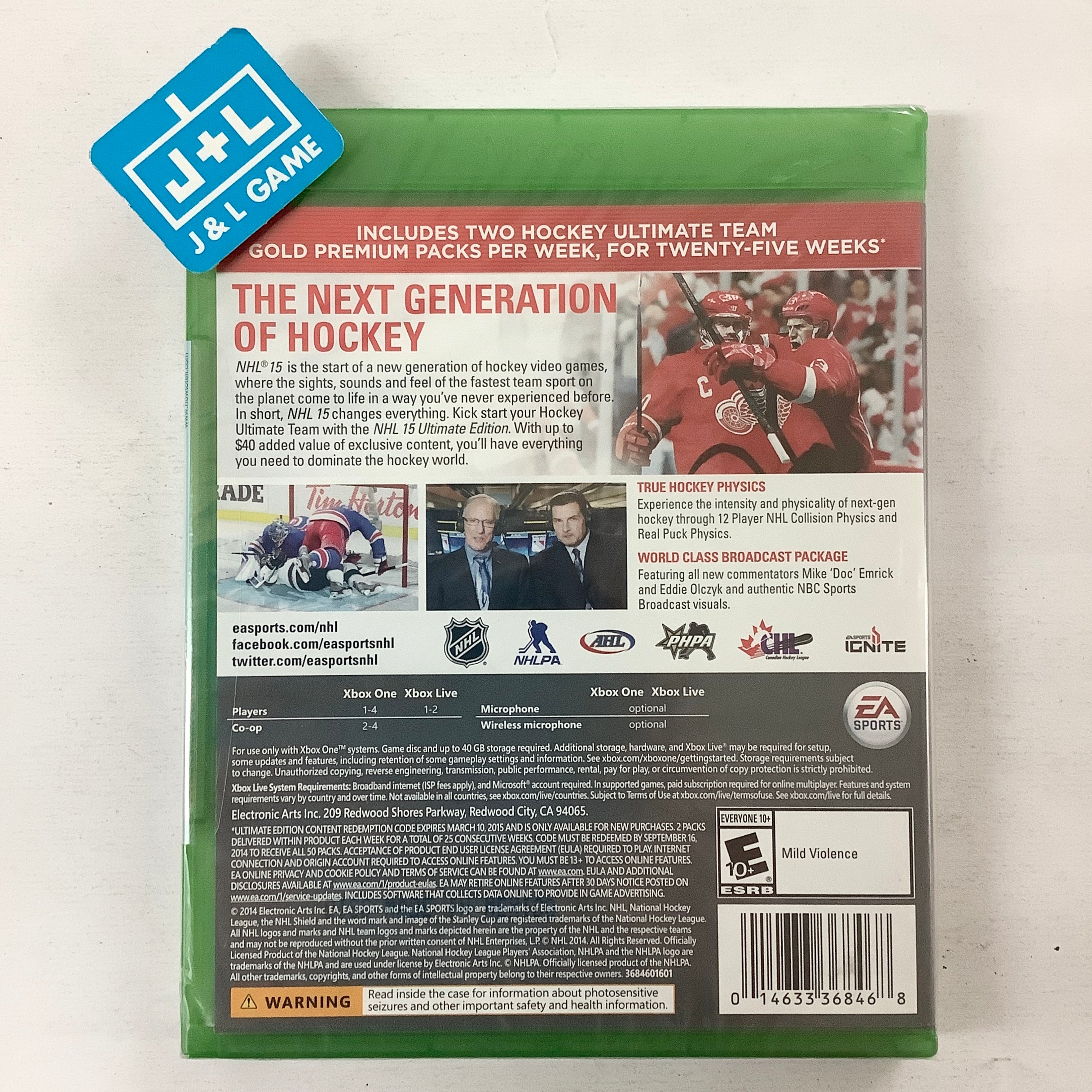 NHL 15 (Ultimate Edition) - (XB1) Xbox One Video Games Electronic Arts   