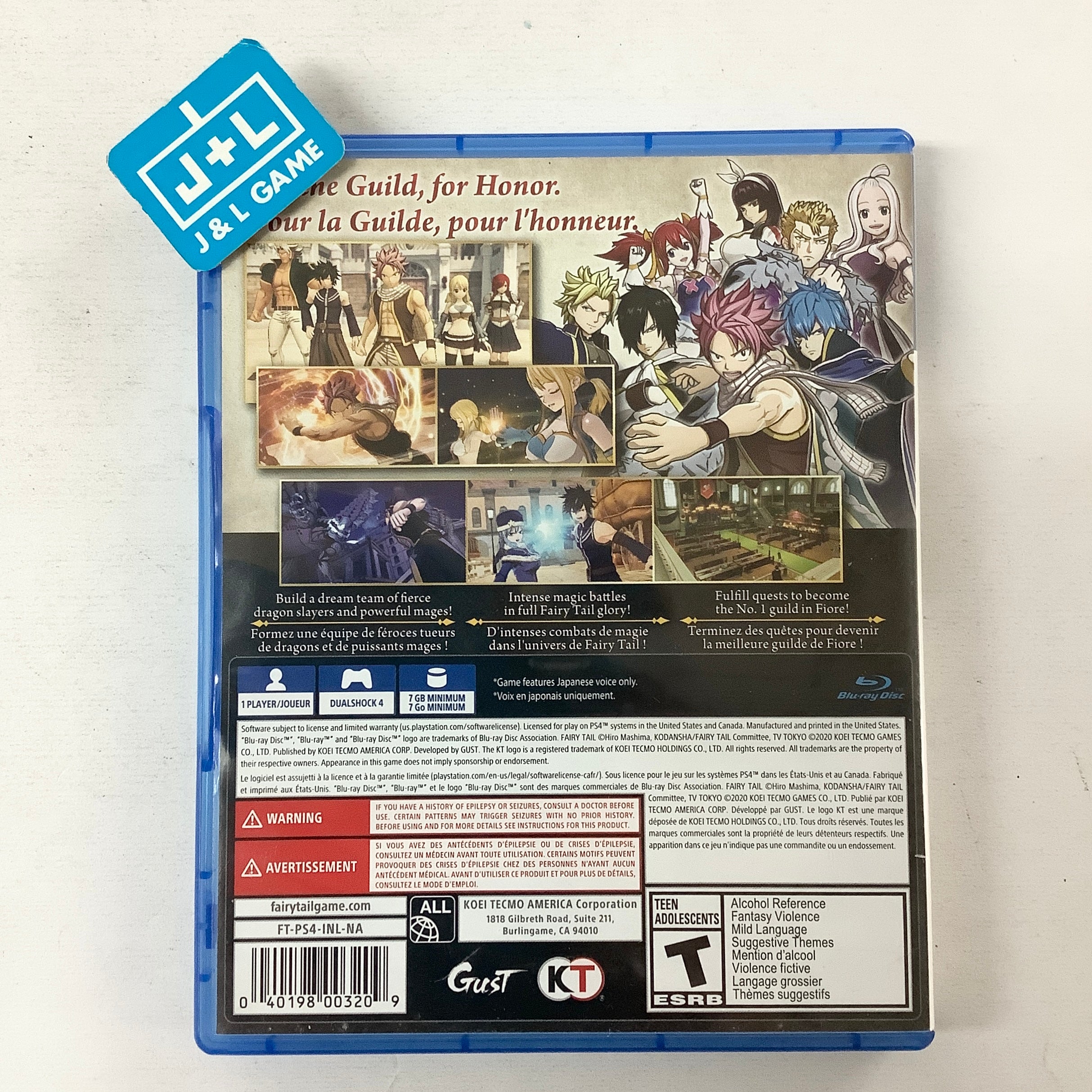 Fairy Tail - (PS4) PlayStation 4 [Pre-Owned] Video Games KT   