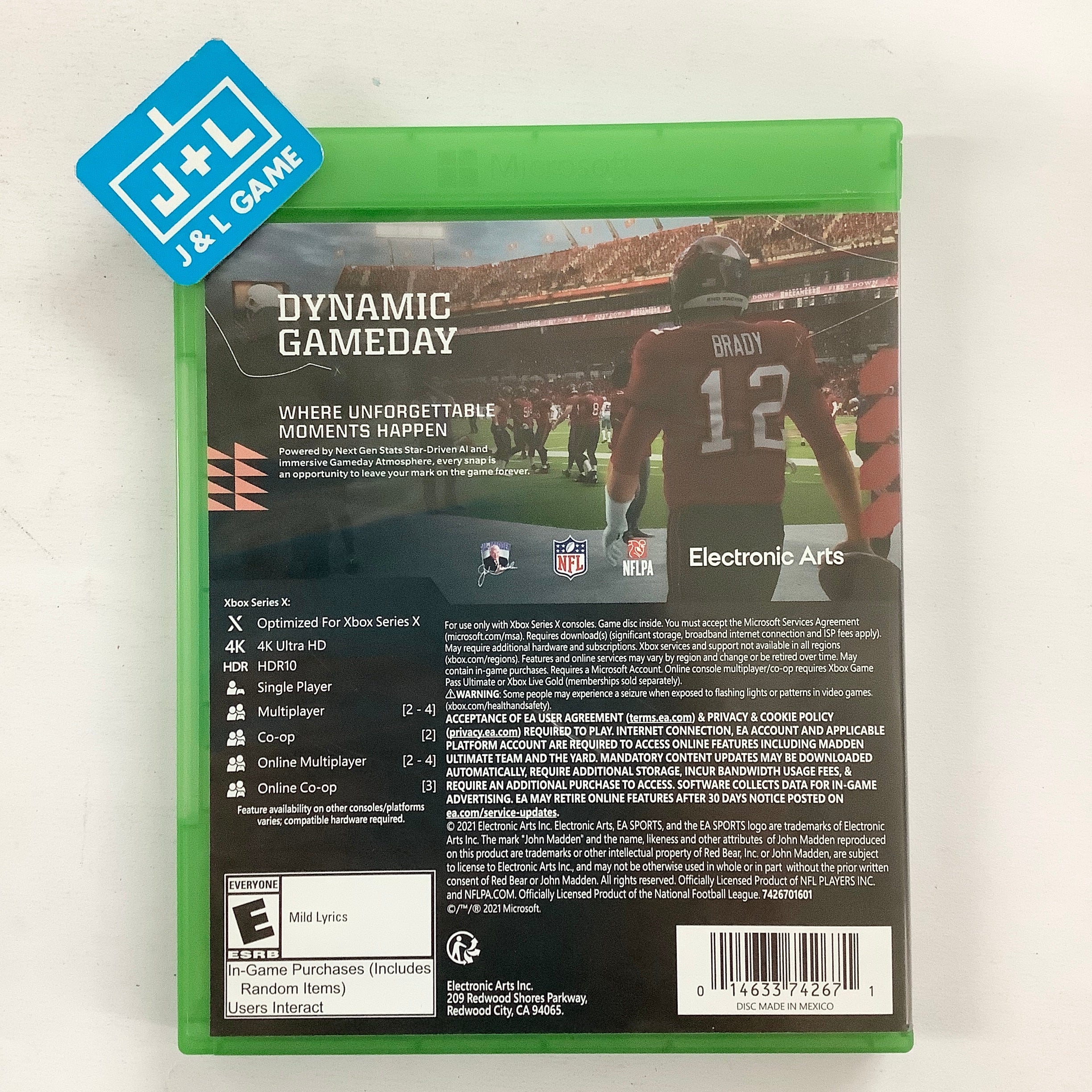 Madden NFL 22 - (XSX) Xbox Series X [Pre-Owned] Video Games Electronic Arts   