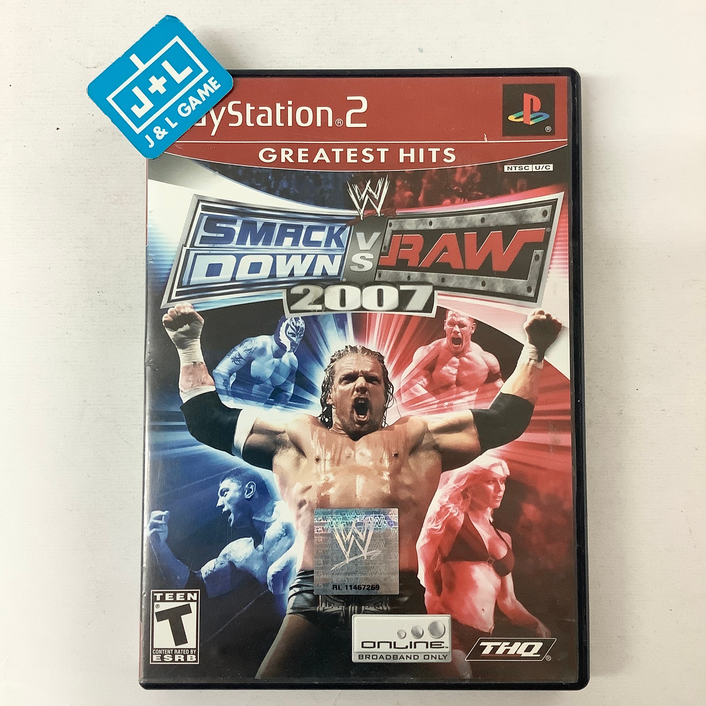 WWE SmackDown vs. Raw 2007 (Greatest Hits) - (PS2) PlayStation 2 [Pre-Owned] Video Games THQ   