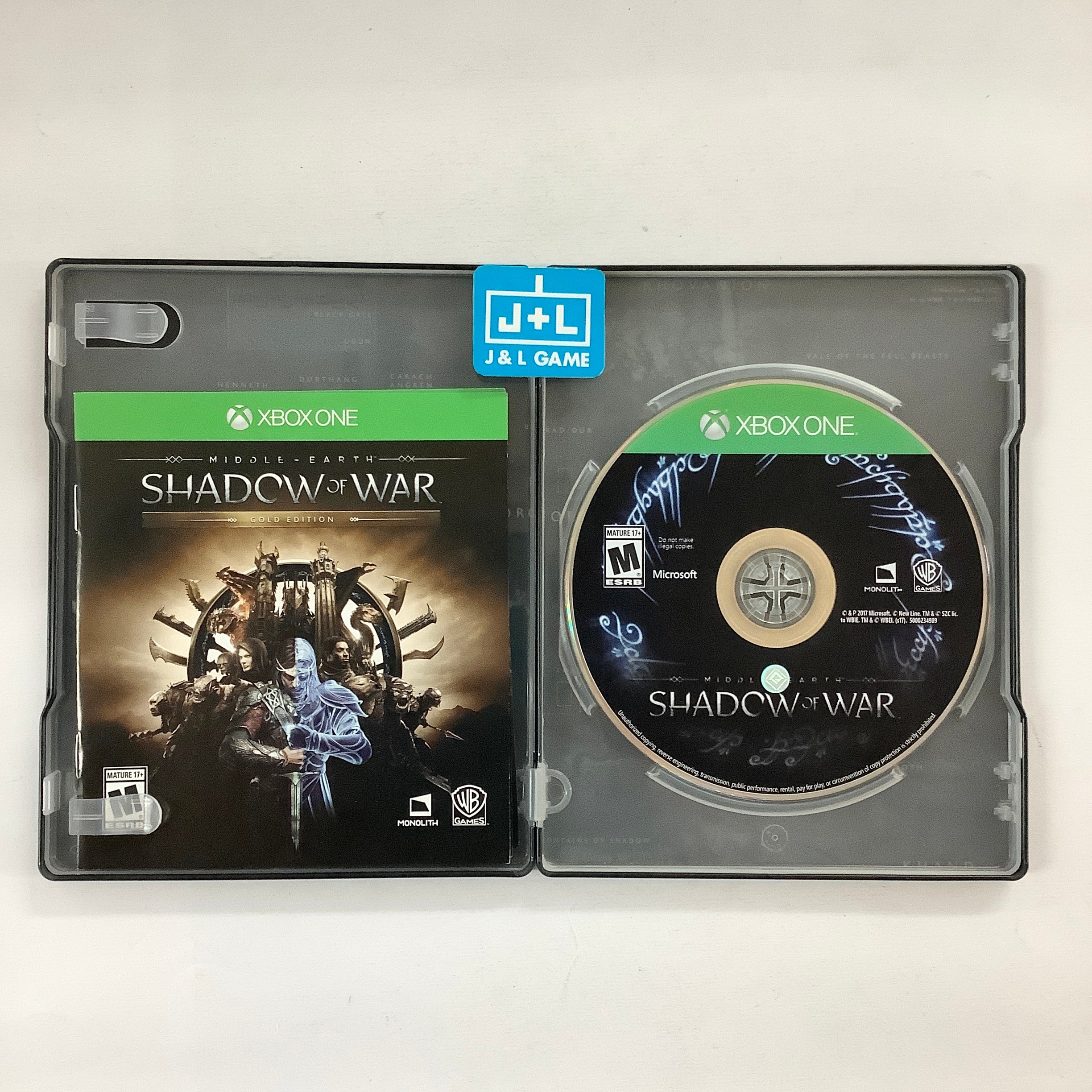 Middle-Earth: Shadow Of War (Gold Edition) - (XB1) Xbox One [Pre-Owned] Video Games WB Games   