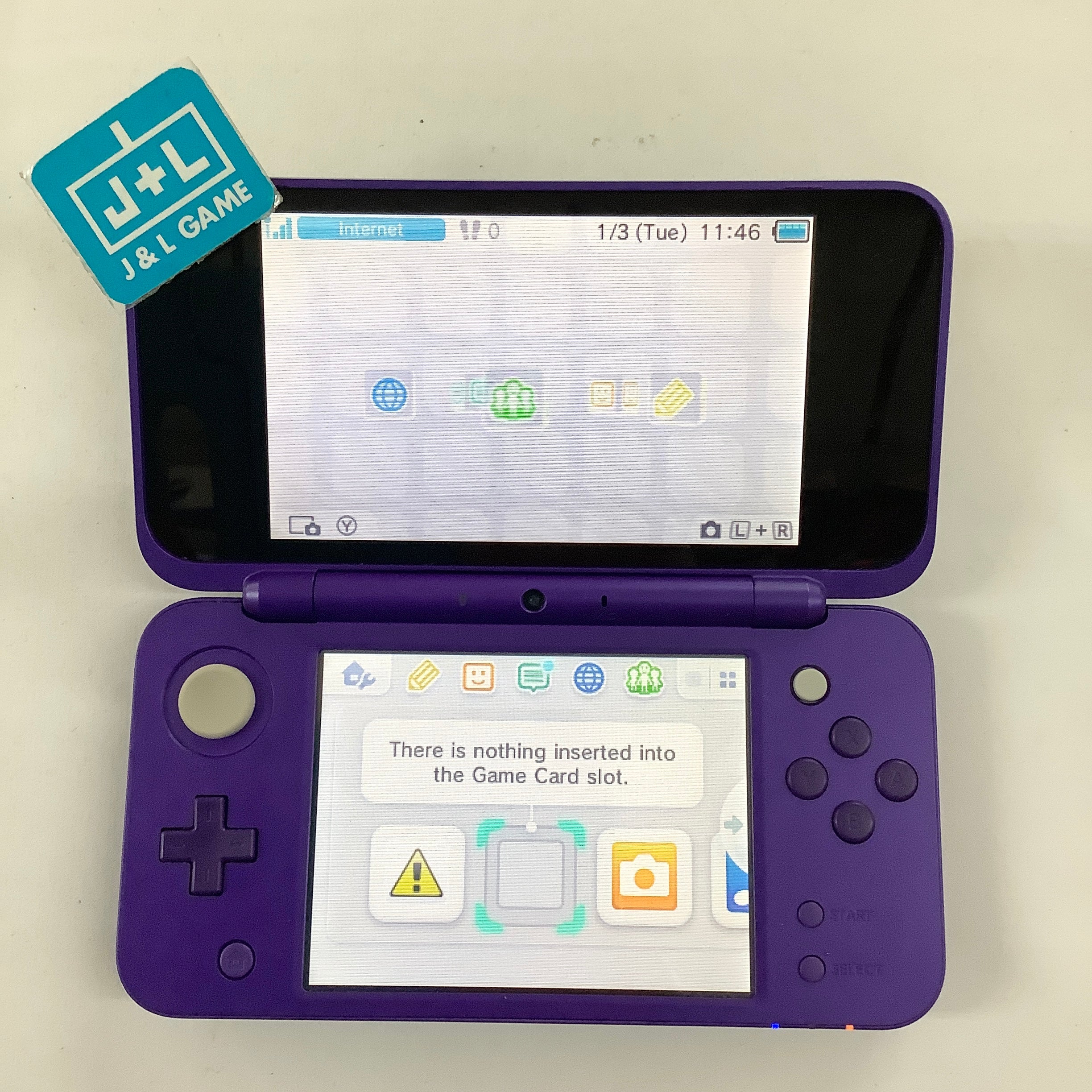 New Nintendo 2DS XL Console (Purple + Silver) - Nintendo 3DS [Pre-Owned] Consoles Nintendo   