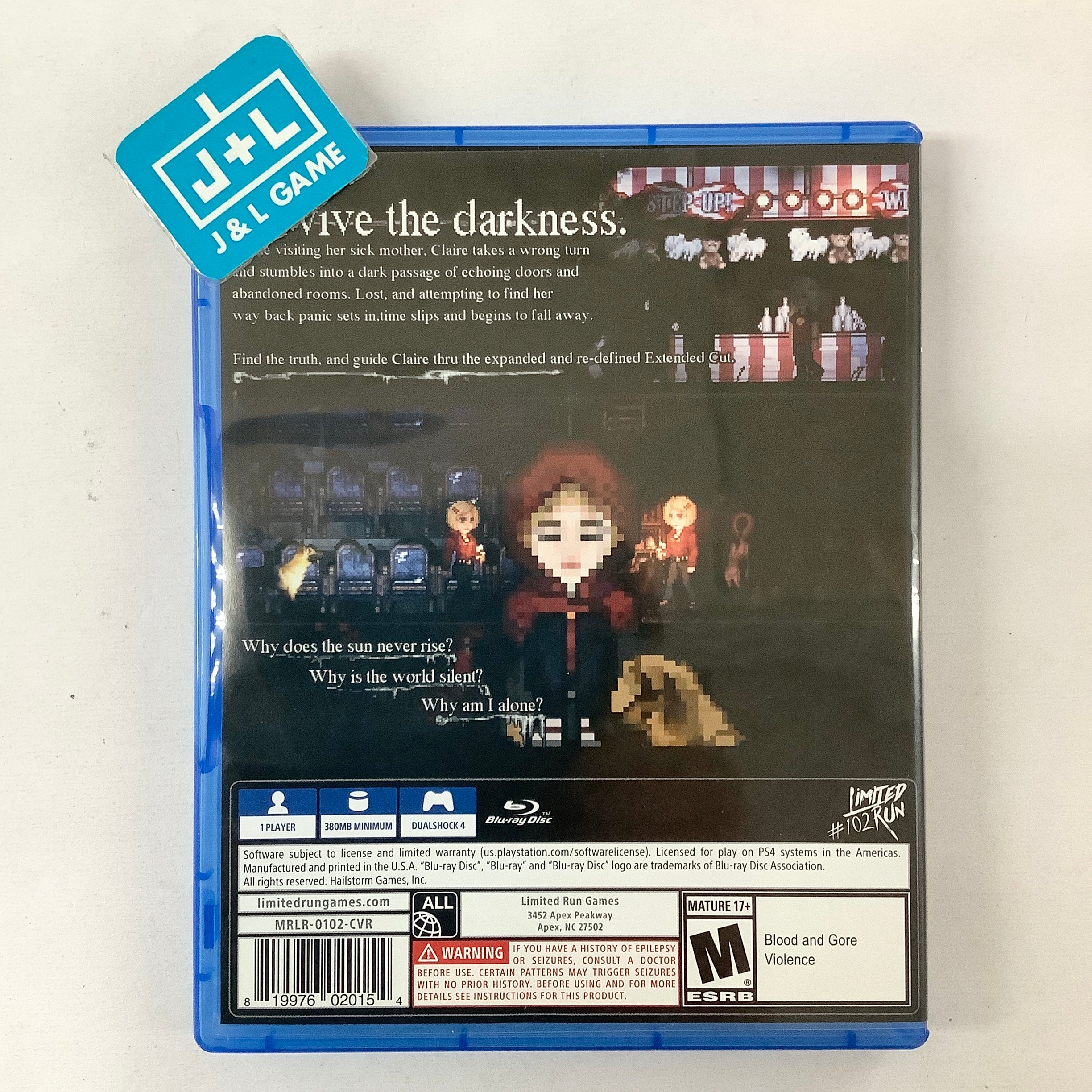 Claire: Extended Cut (Limited Run #102) - (PS4) PlayStation 4 [Pre-Owned] Video Games Limited Run Games   