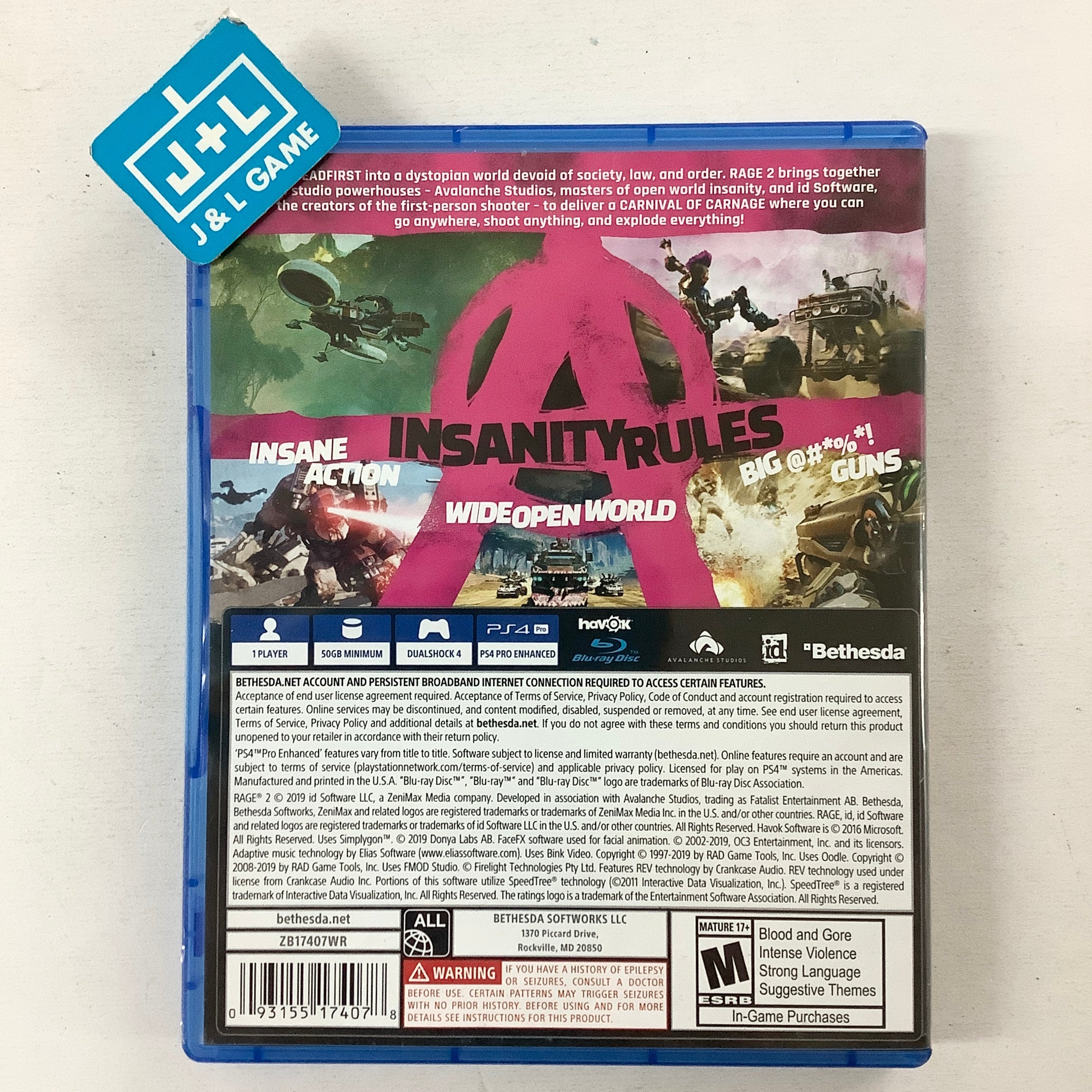 Rage 2 - (PS4) PlayStation 4 [Pre-Owned] Video Games Bethesda