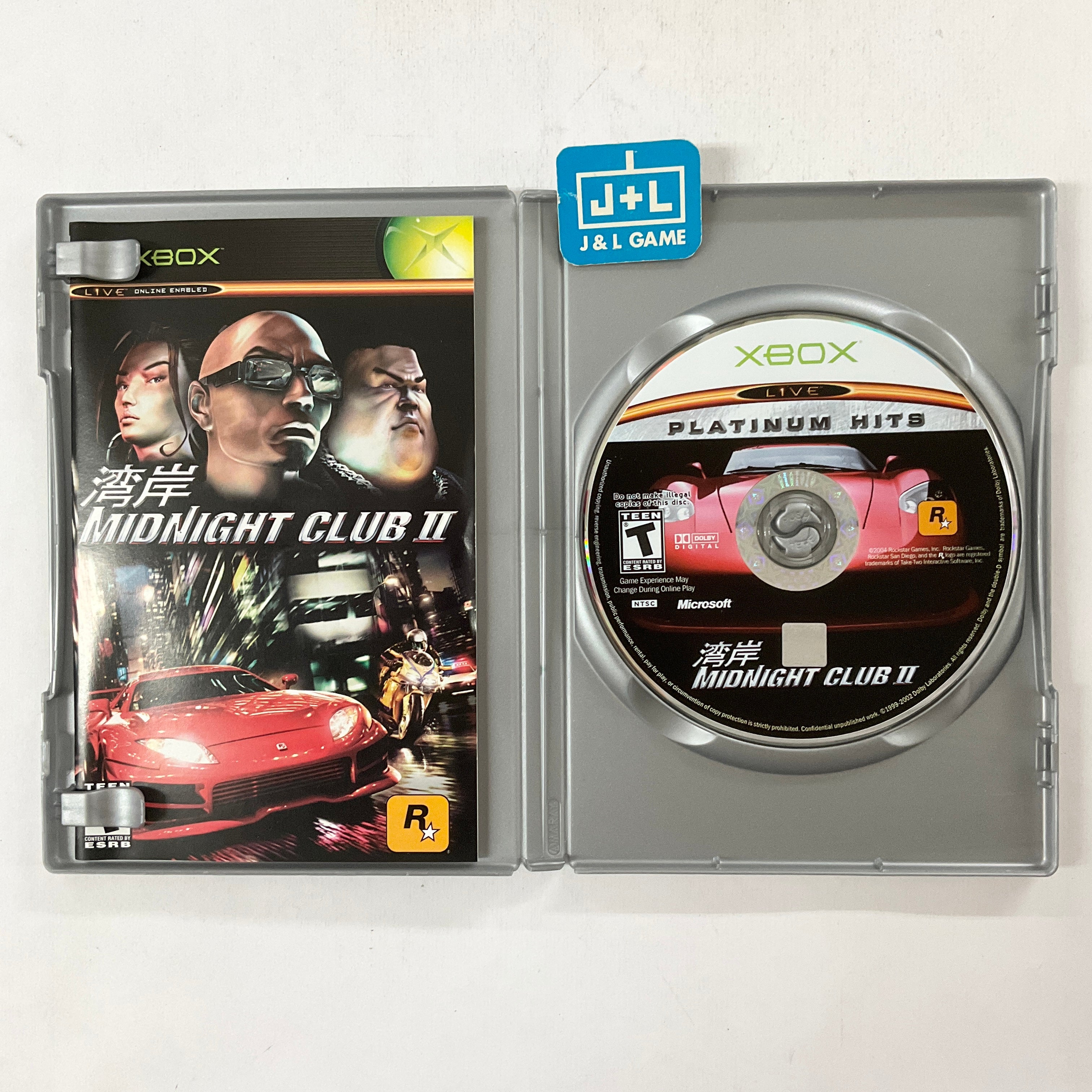 Midnight Club II (Platinum Hits) - (XB) Xbox [Pre-Owned] Video Games Rockstar Games   