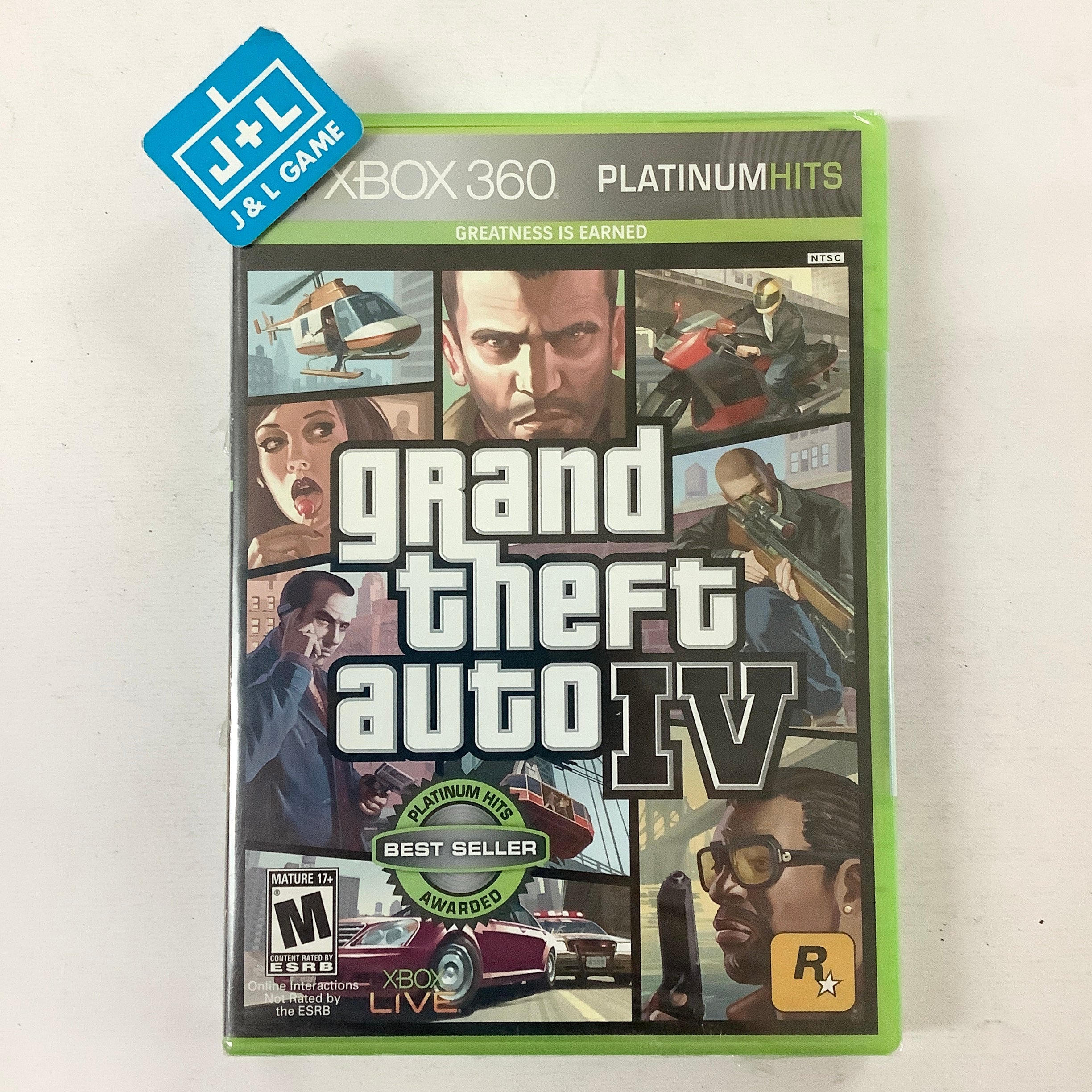 Grand Theft Auto IV (Platinum Hits) - Xbox 360 Video Games Rockstar Games   