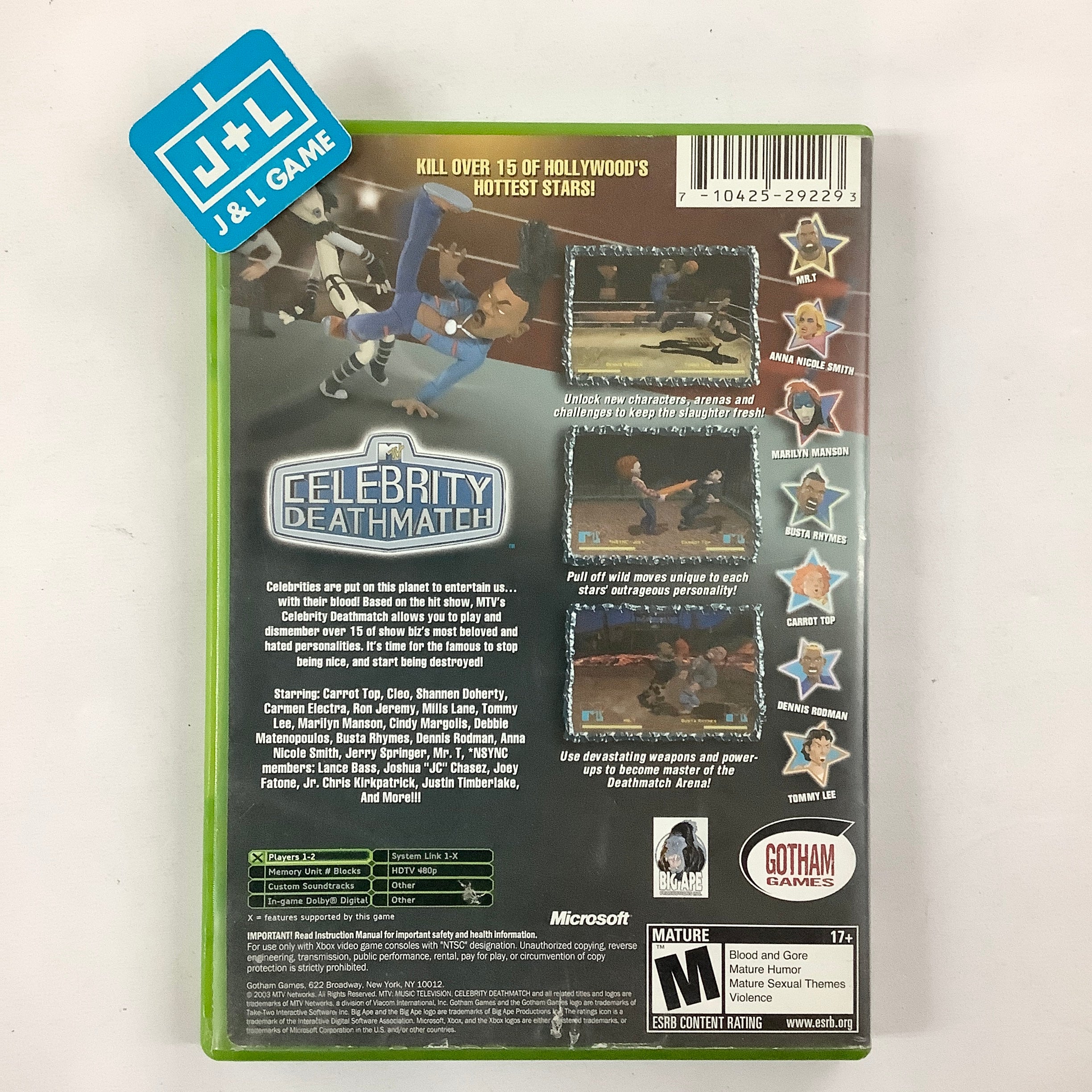 MTV's Celebrity Deathmatch - (XB) Xbox [Pre-Owned] Video Games Gotham Games   