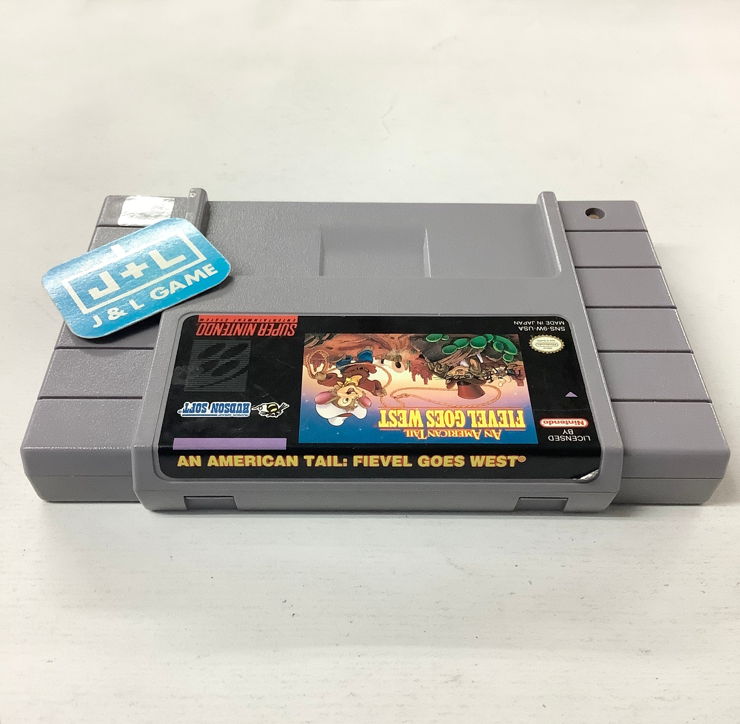 An American Tail Fievel Goes sale West for Super Nintendo