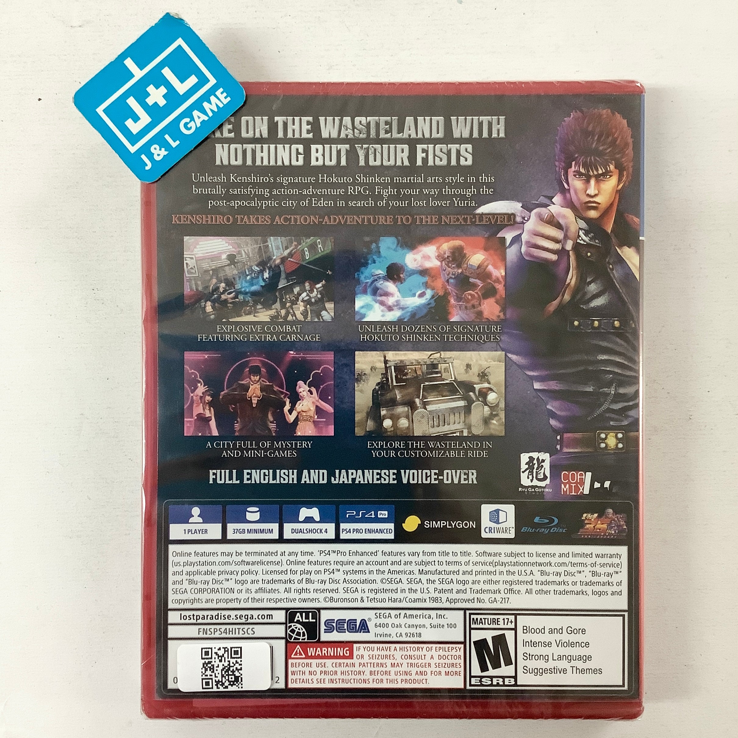 Fist of The North Star: Lost Paradise (PlayStation Hits) - (PS4) PlayStation 4 Video Games SEGA