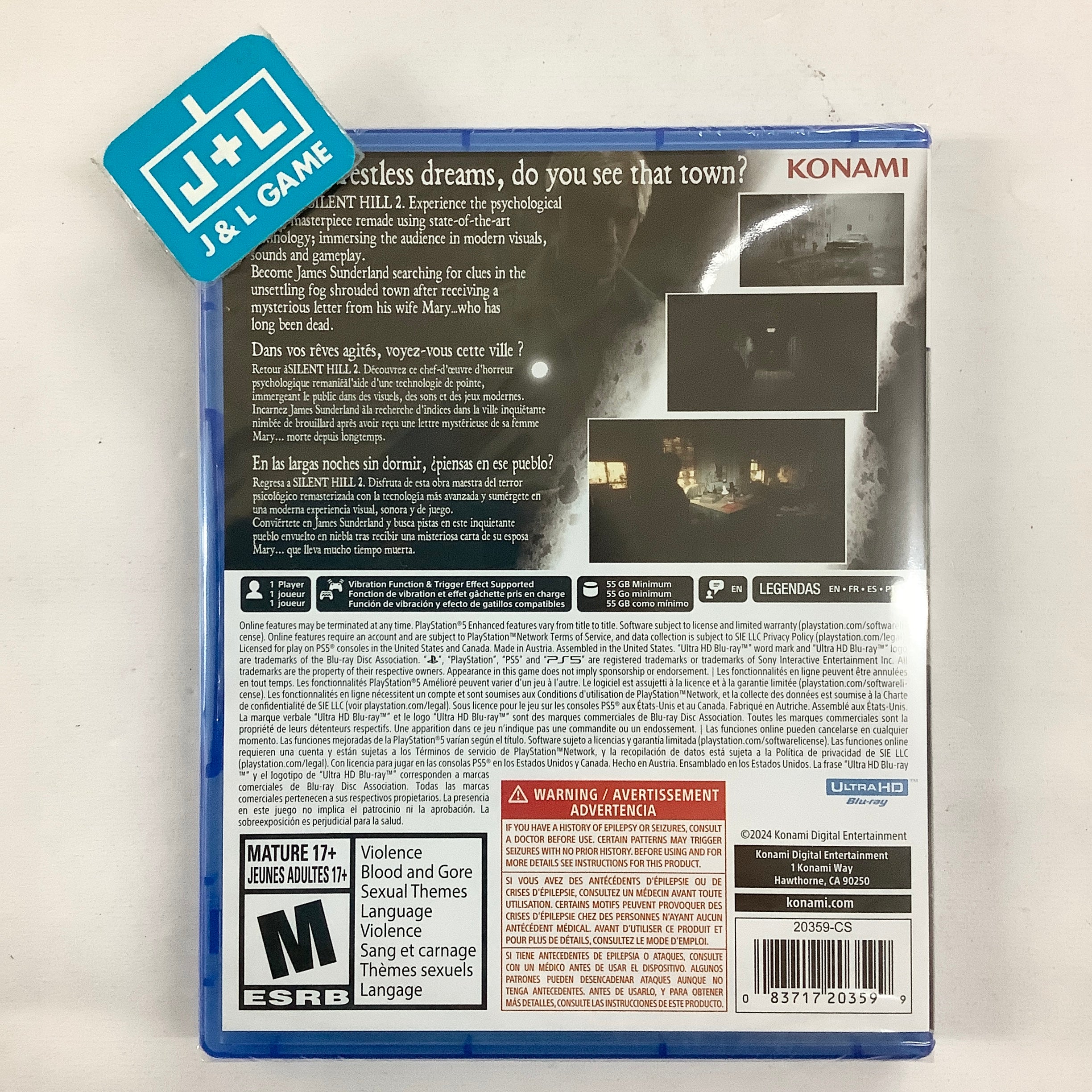 Silent Hill 2 - (PS5) PlayStation 5 Video Games Konami   