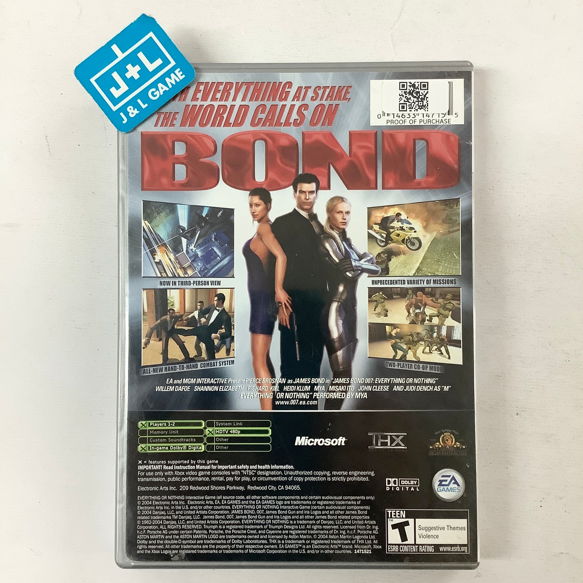 James Bond 007: Everything or Nothing (Platinum Hits) - (XB) Xbox [Pre-Owned] Video Games EA Games   