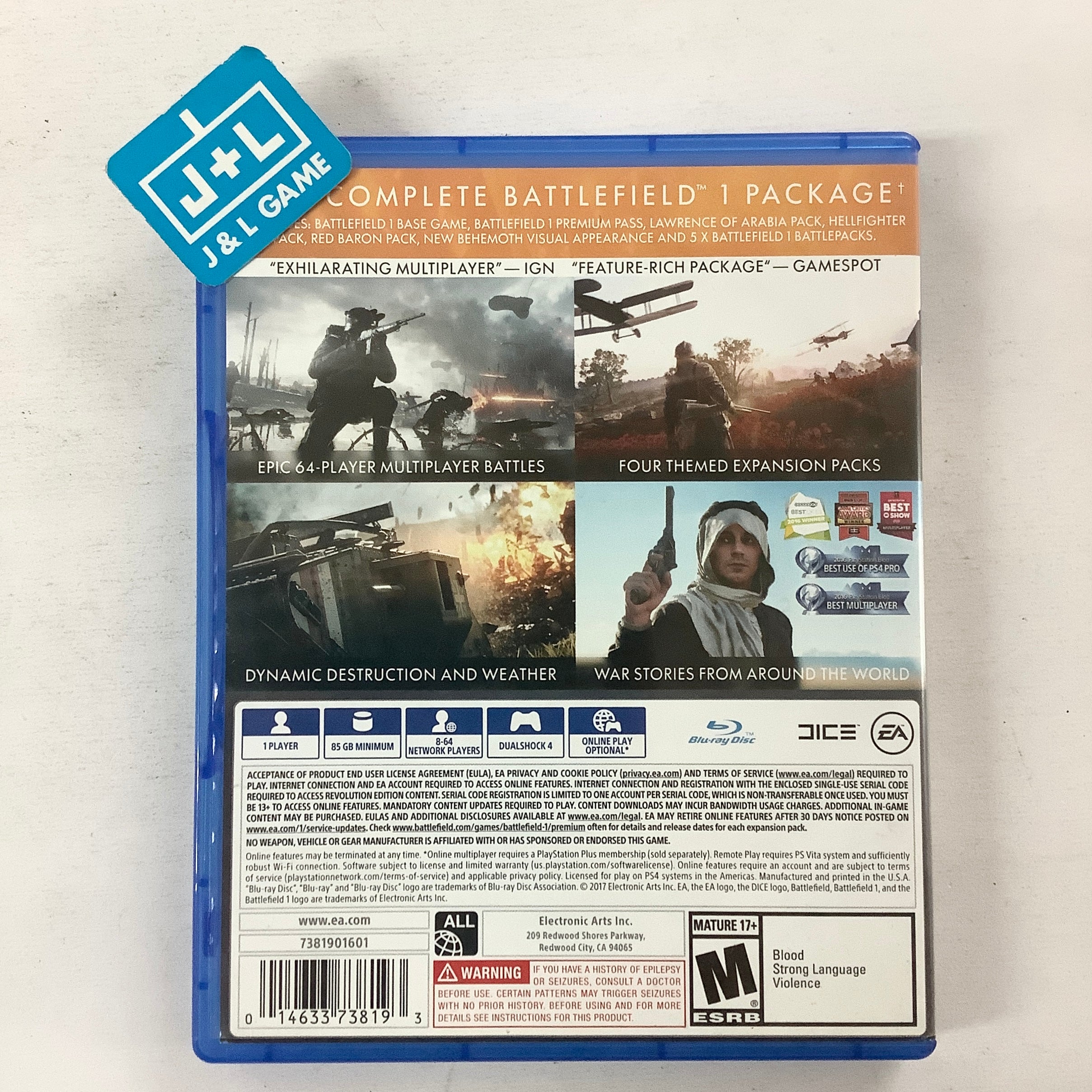 Battlefield 1: Revolution - (PS4) PlayStation 4 [Pre-Owned] Video Games Electronic Arts   