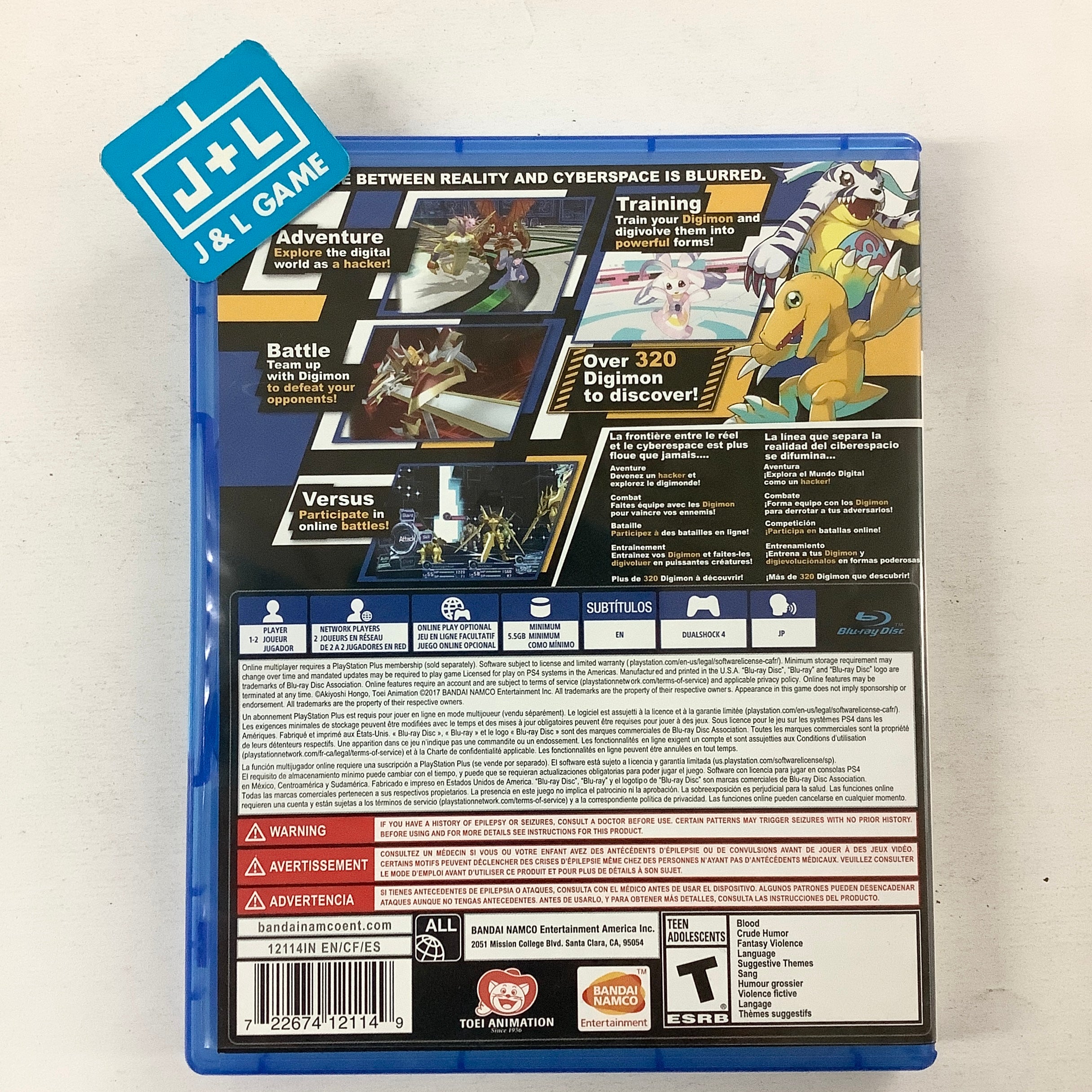 Digimon Story Cyber Sleuth: Hacker's Memory - (PS4) PlayStation 4 [Pre-Owned] Video Games BANDAI NAMCO Entertainment   