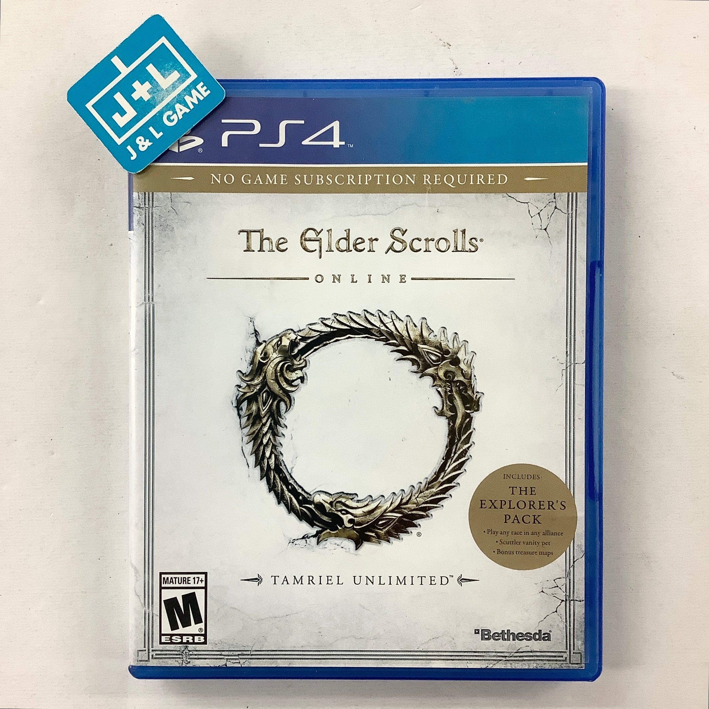 The Elder Scrolls Online: Tamriel Unlimited - (PS4) PlayStation 4 [Pre-Owned] Video Games Bethesda Softworks