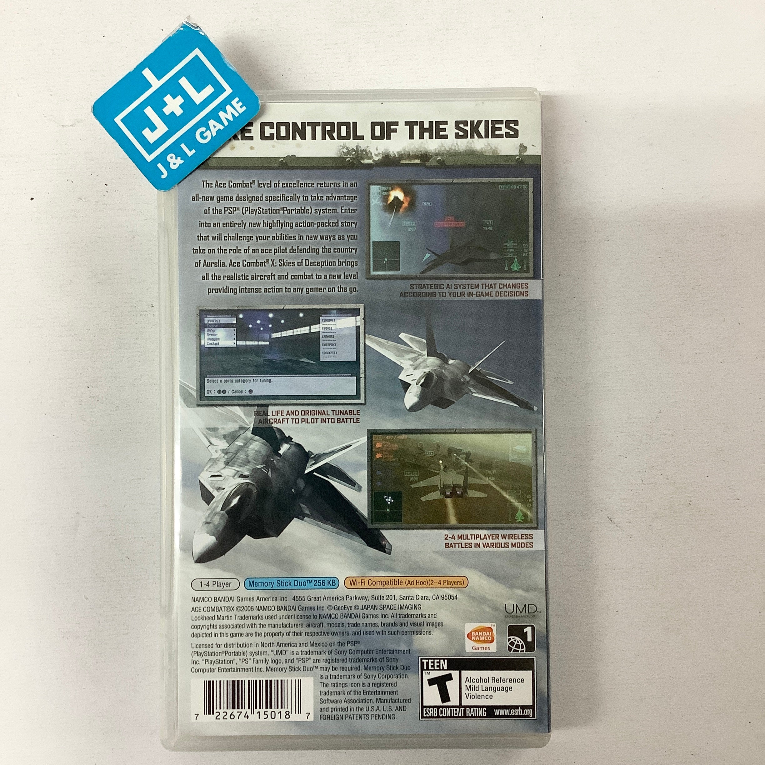 Ace Combat X: Skies of Deception - SONY PSP [Pre-Owned] Video Games Namco Bandai Games