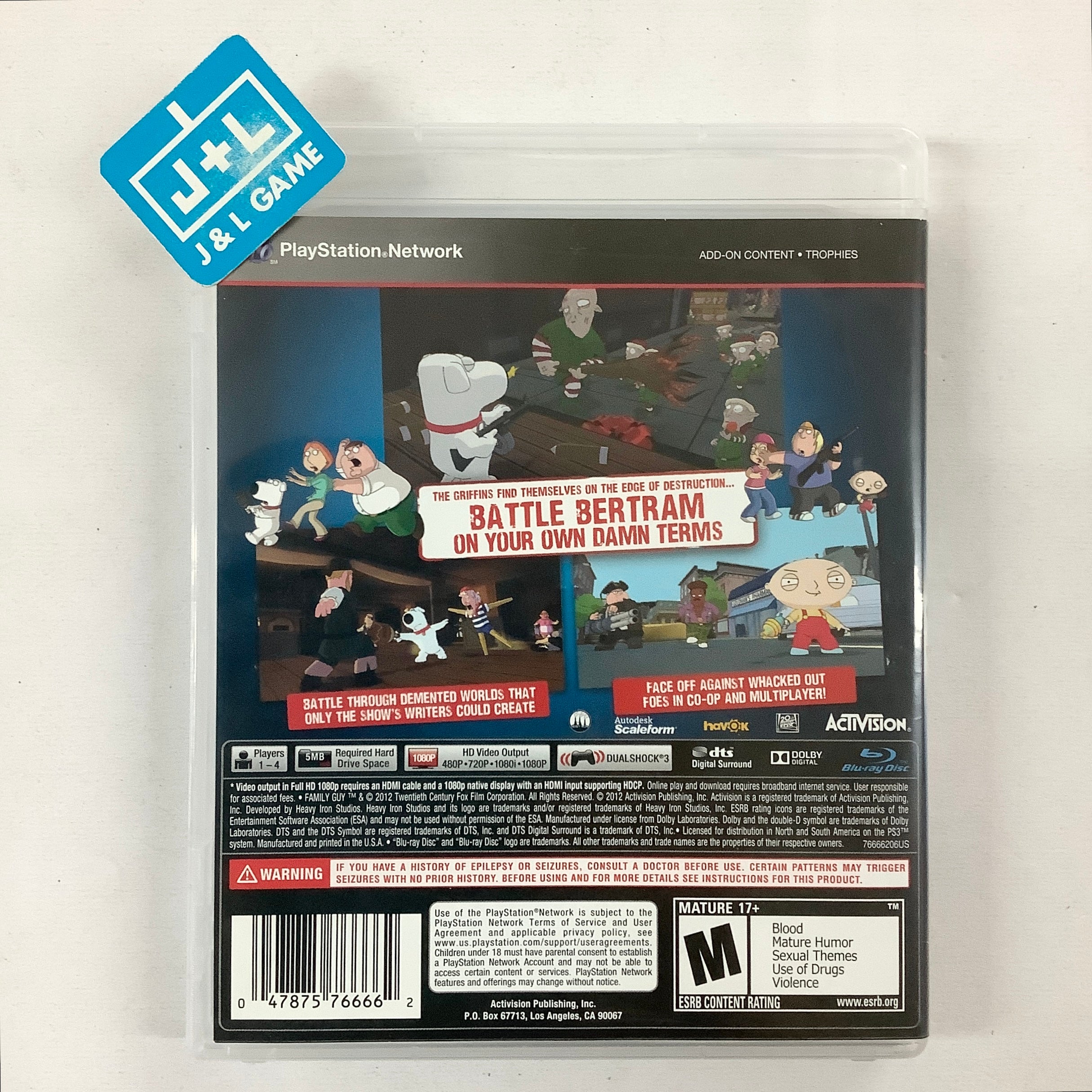 Family Guy: Back to the Multiverse - (PS3) PlayStation 3 [Pre-Owned] Video Games ACTIVISION