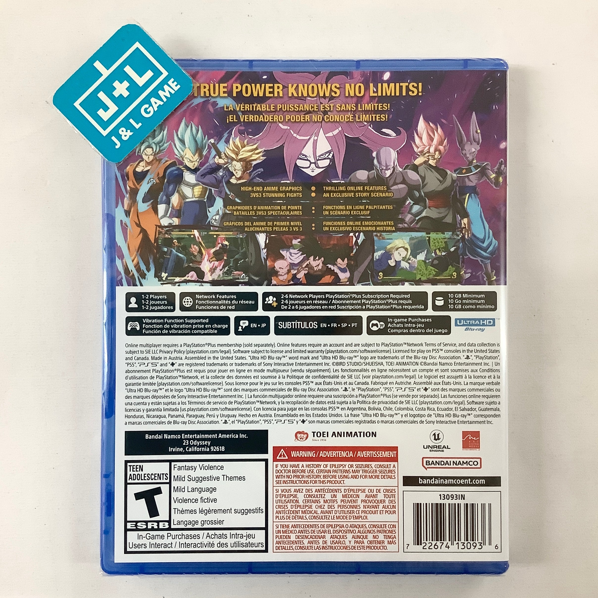 Dragon Ball FighterZ - (PS5) PlayStation 5 Video Games BANDAI NAMCO Entertainment   