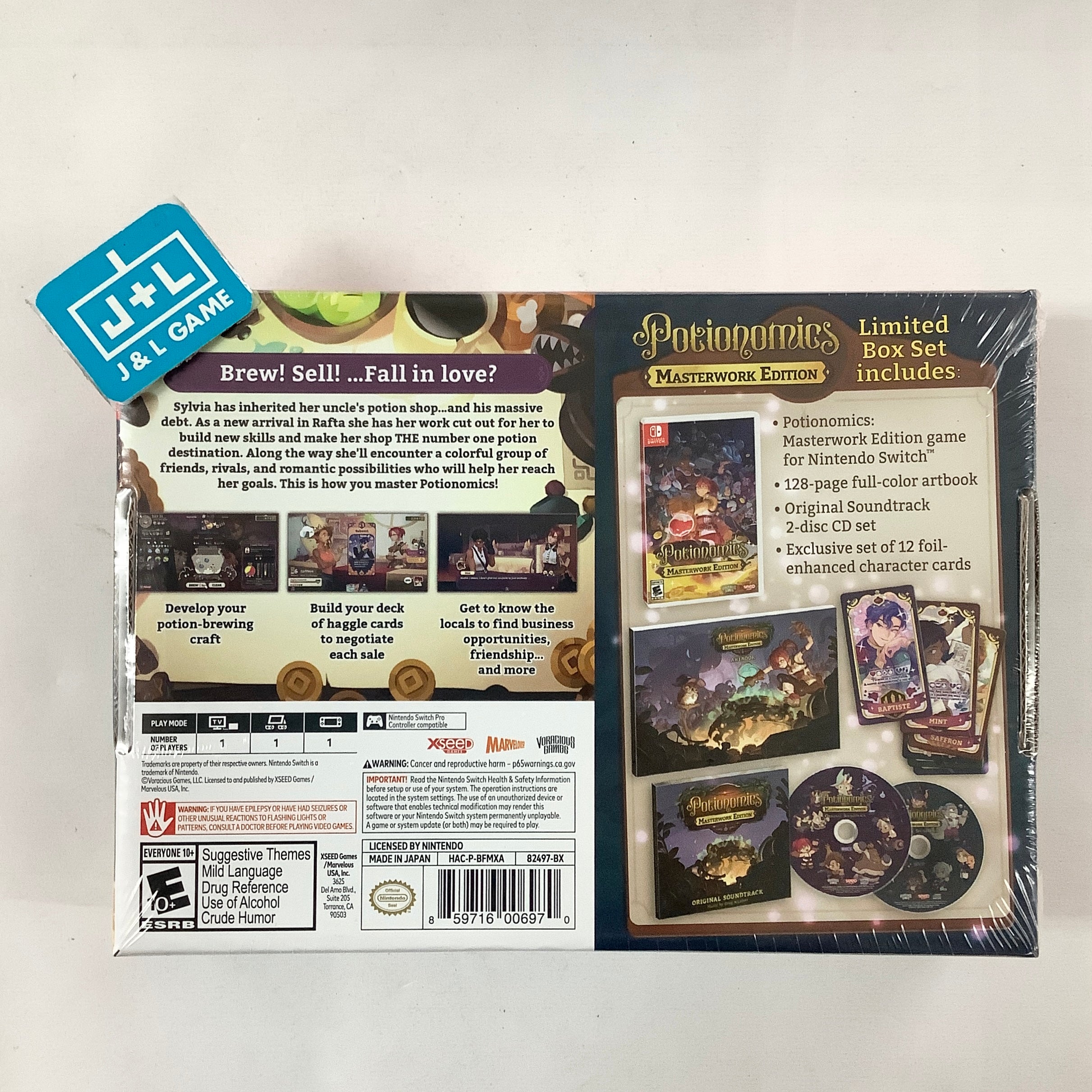 Potionomics (Masterwork Edition - Limited Box Set) - (NSW) Nintendo Switch Video Games XSEED Games   