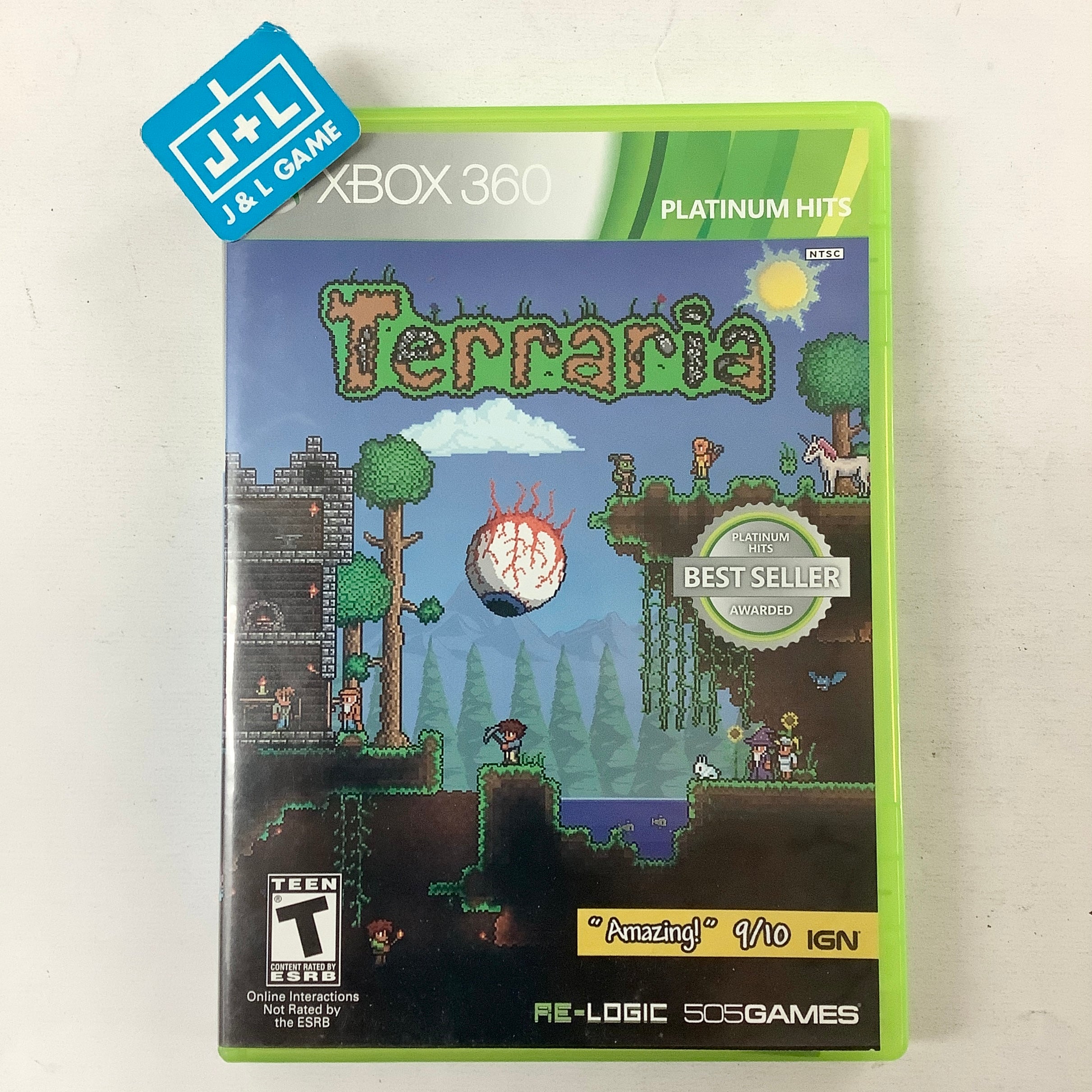 Terraria (Platinum Hits) - Xbox 360 [Pre-Owned] Video Games 505 Games   