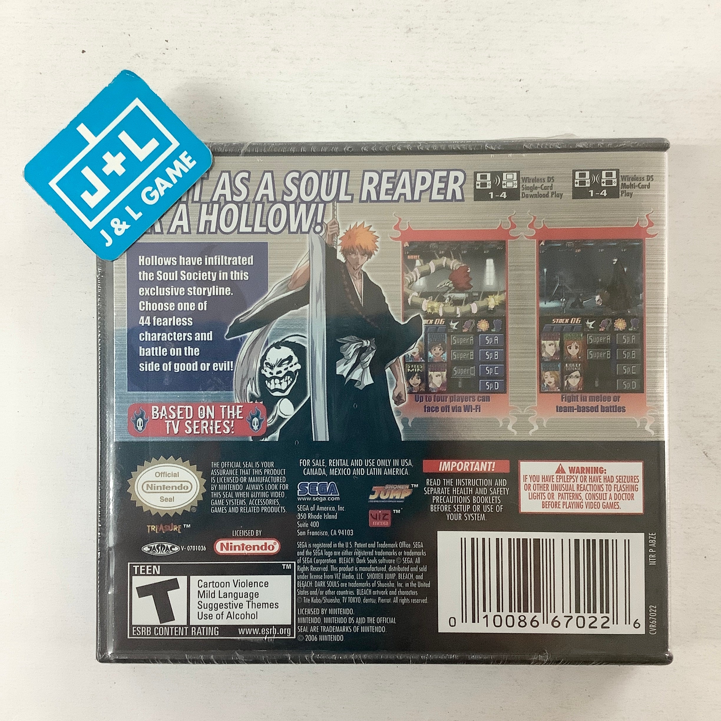 Bleach: Dark Souls - (NDS) Nintendo DS Video Games Sega   