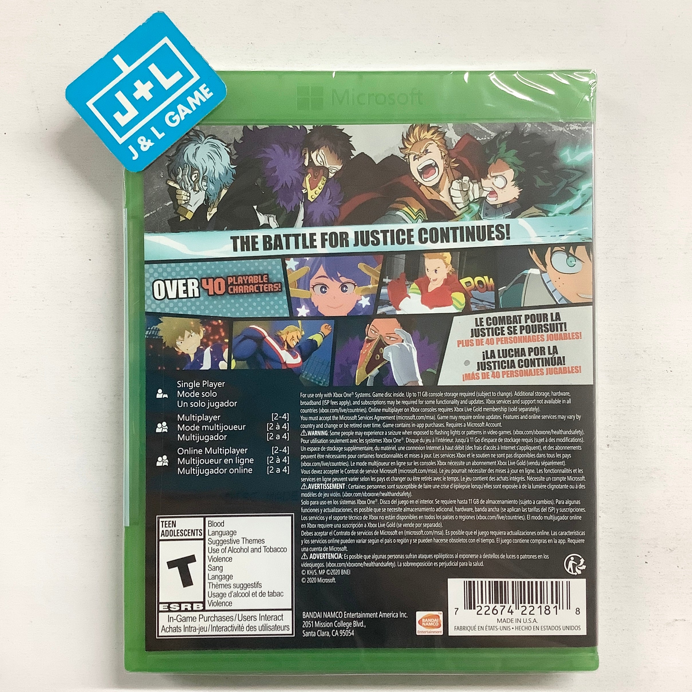 My Hero One’s Justice 2 - (XB1) Xbox One Video Games Bandai Namco   