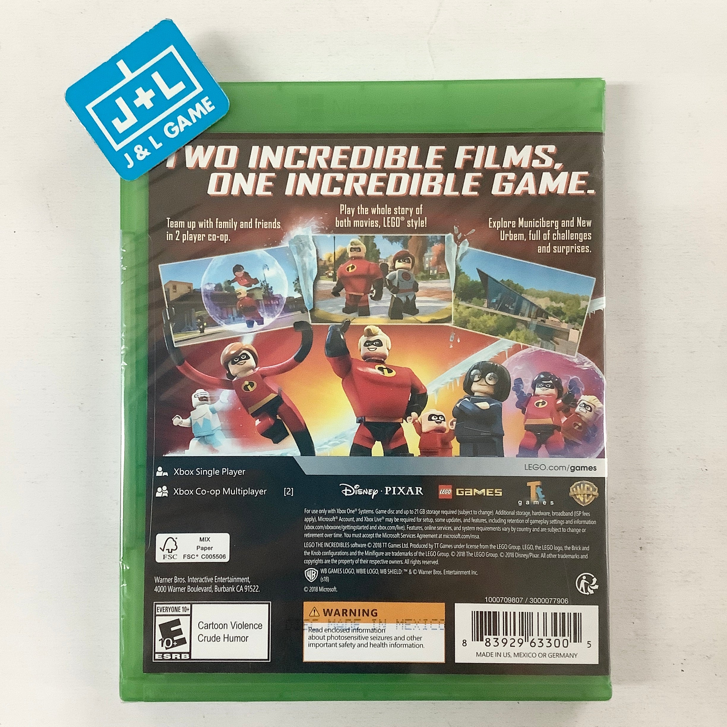 LEGO The Incredibles - (XB1) Xbox One Video Games WB Games   