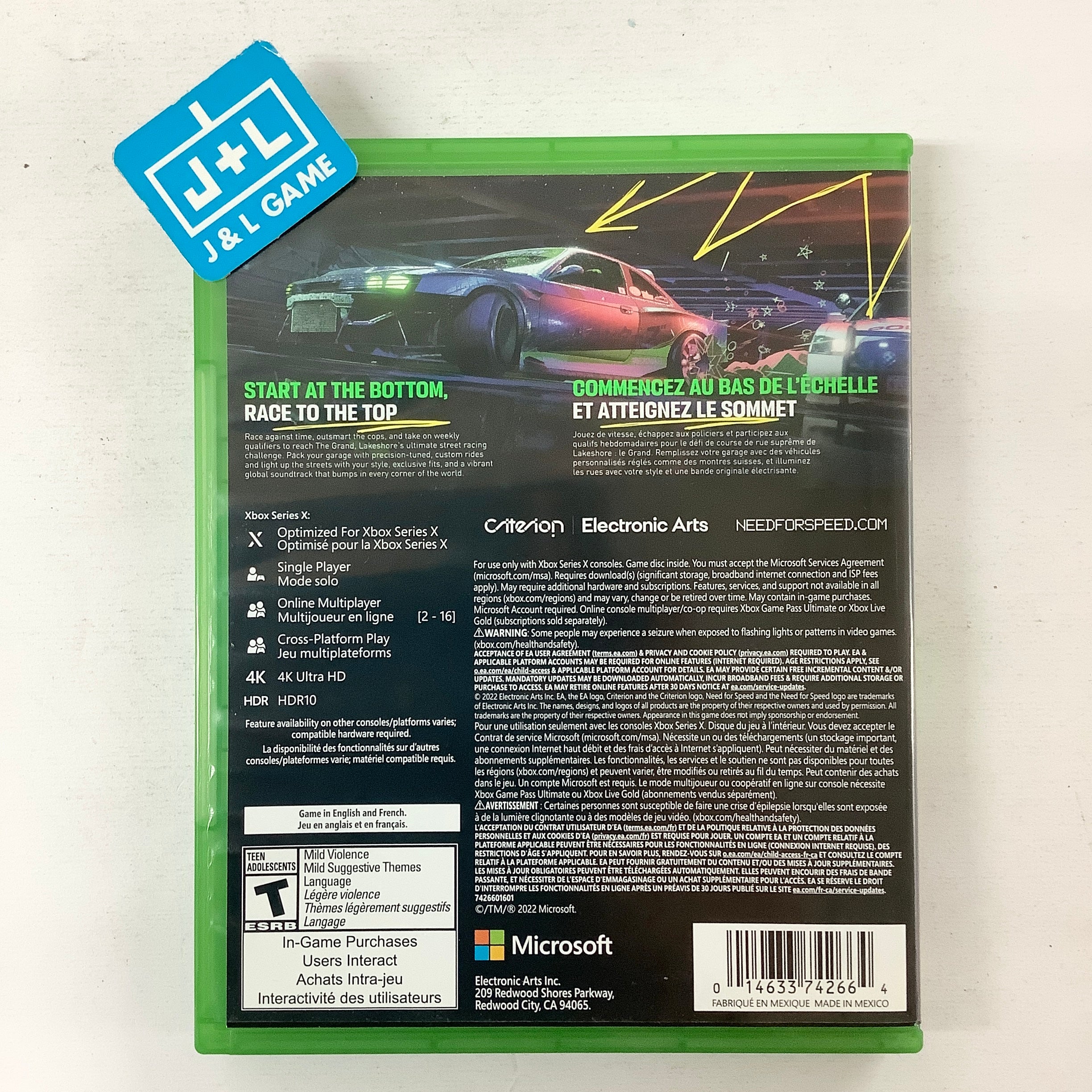 Need for Speed Unbound - (XSX) Xbox Series X [Pre-Owned] Video Games Electronic Arts   