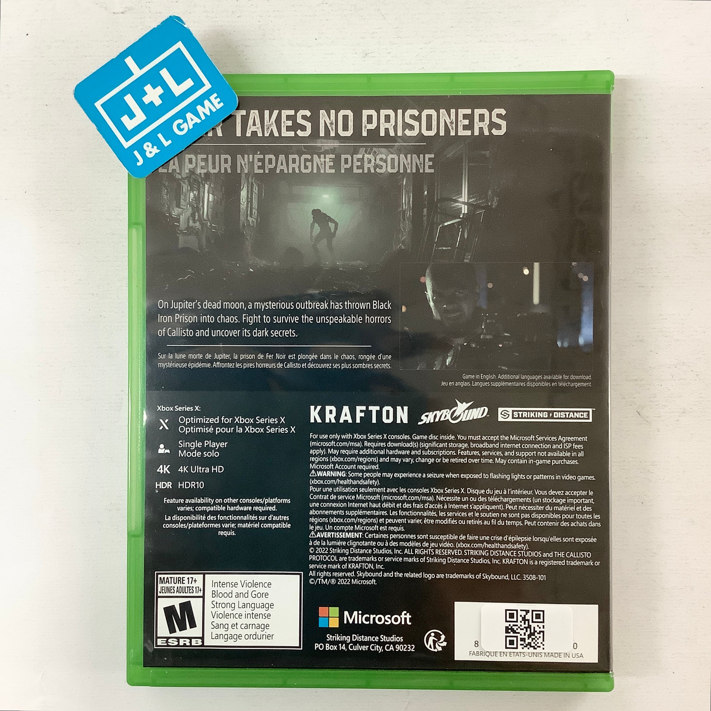 The Callisto Protocol - (XSX) Xbox Series X [Pre-Owned] Video Games Krafton   