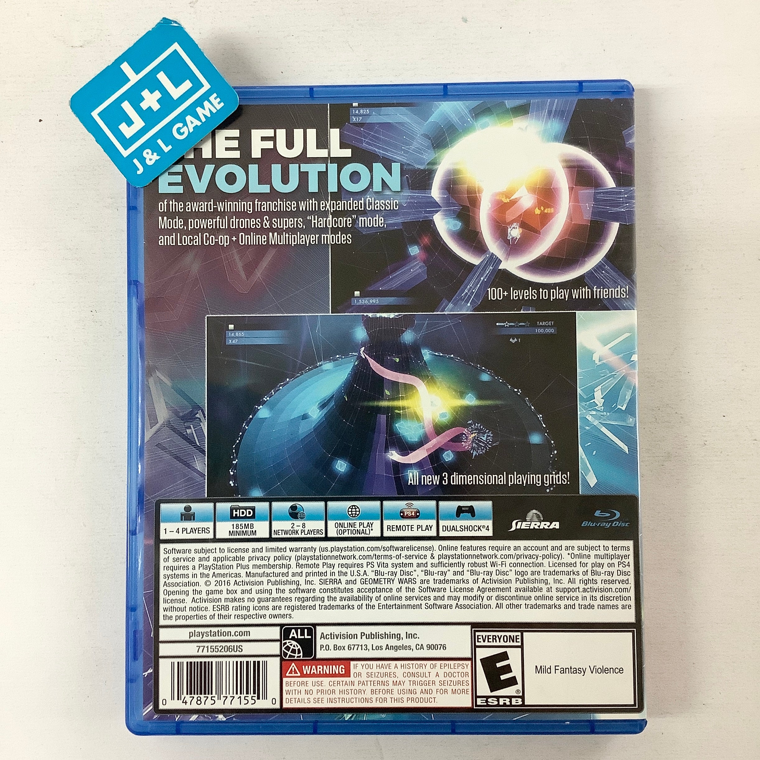 Geometry Wars 3: Dimensions Evolved - (PS4) PlayStation 4 [Pre-Owned] Video Games Sierra Entertainment   