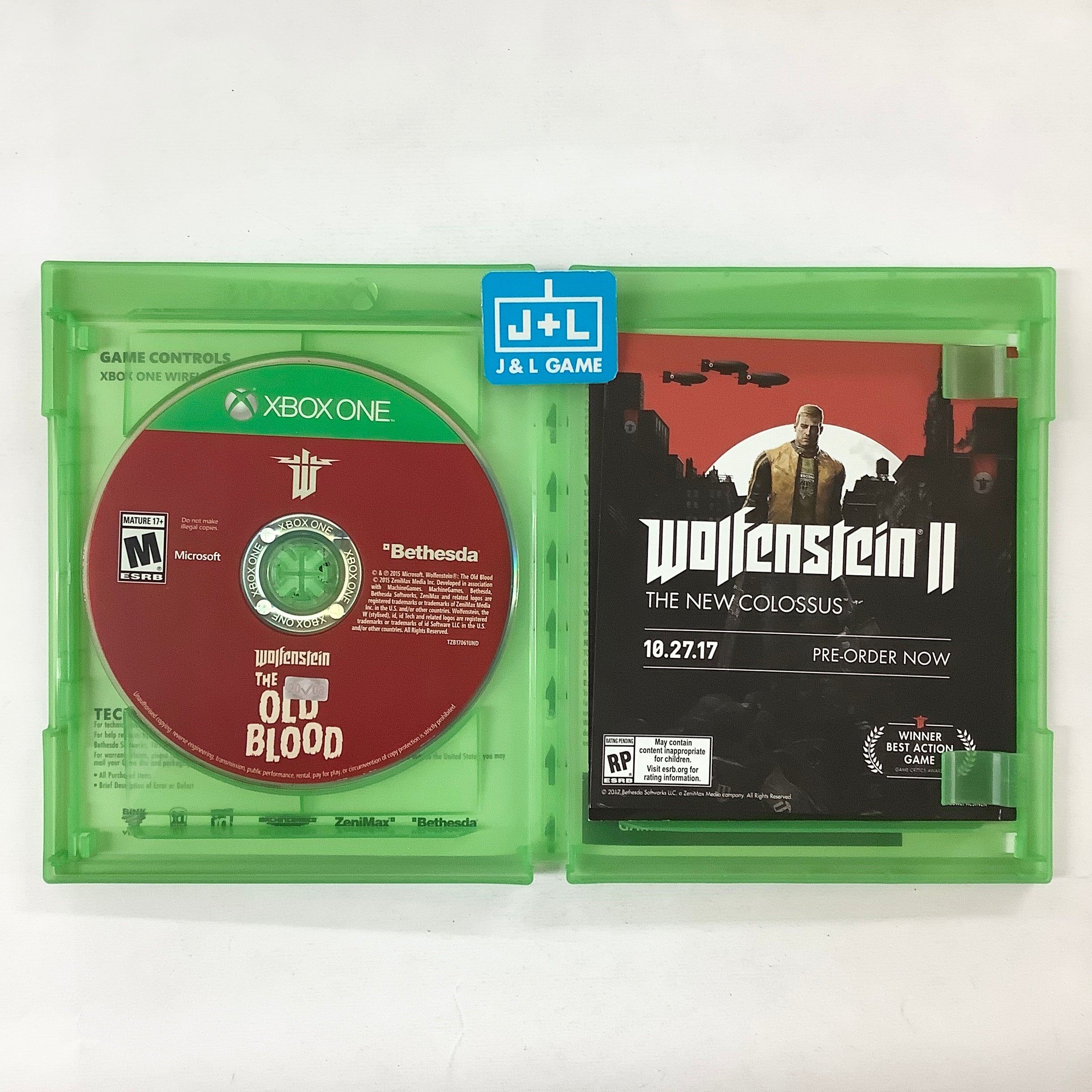 Wolfenstein: The Two Pack - (XB1) Xbox One [Pre-Owned] Video Games Bethesda   