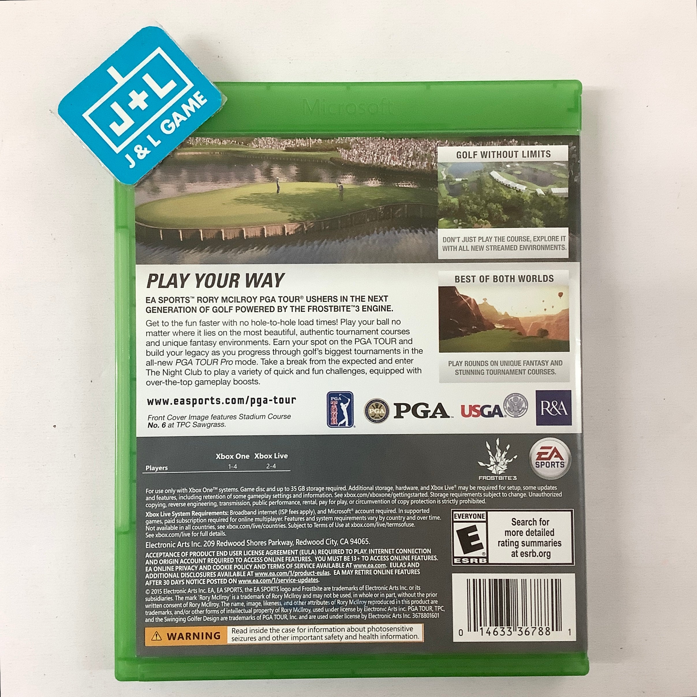 Rory McIlroy PGA Tour - (XB1) Xbox One [Pre-Owned] Video Games Electronic Arts   