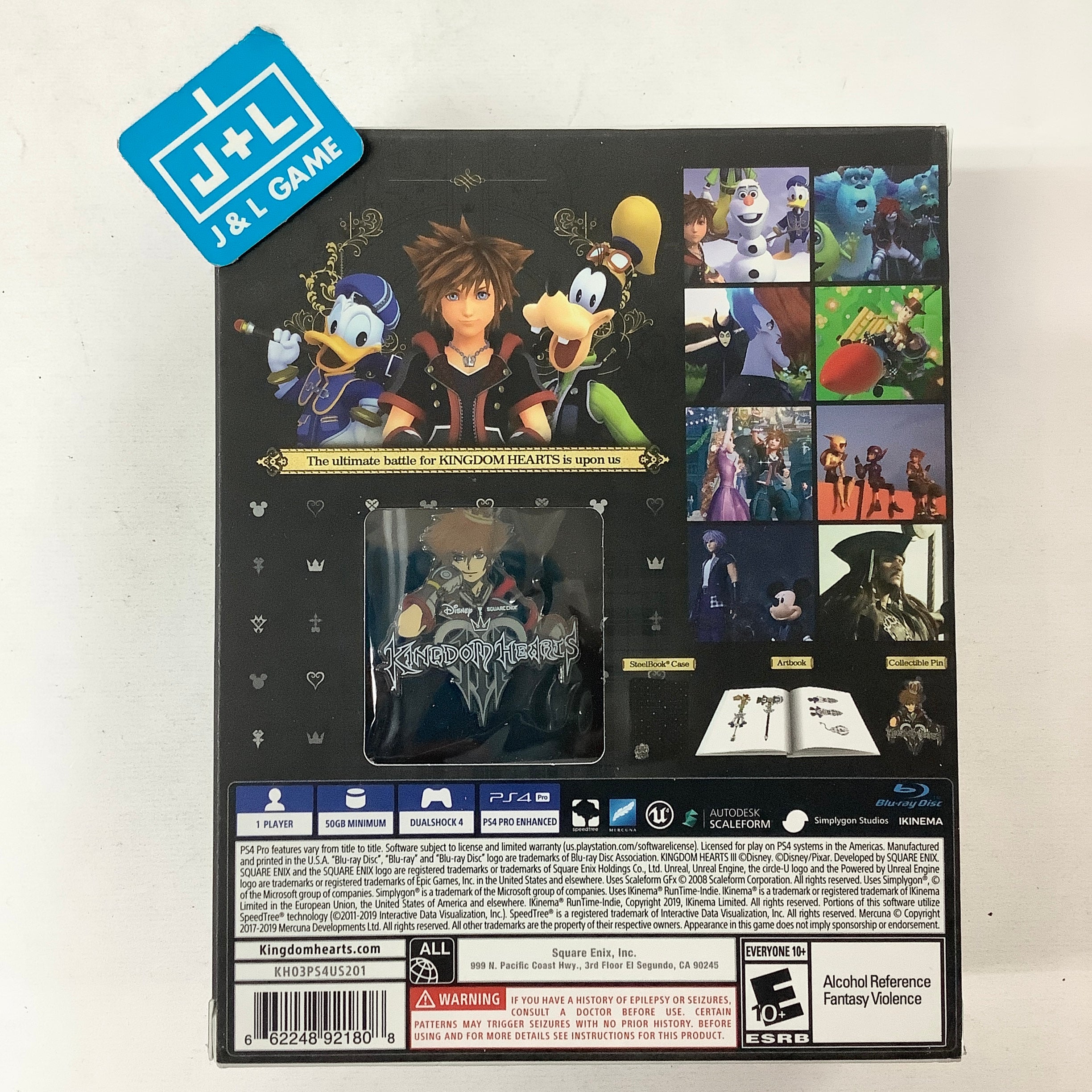 Kingdom Hearts III (Deluxe Edition) - (PS4) PlayStation 4 [Pre-Owned] Video Games Square Enix   