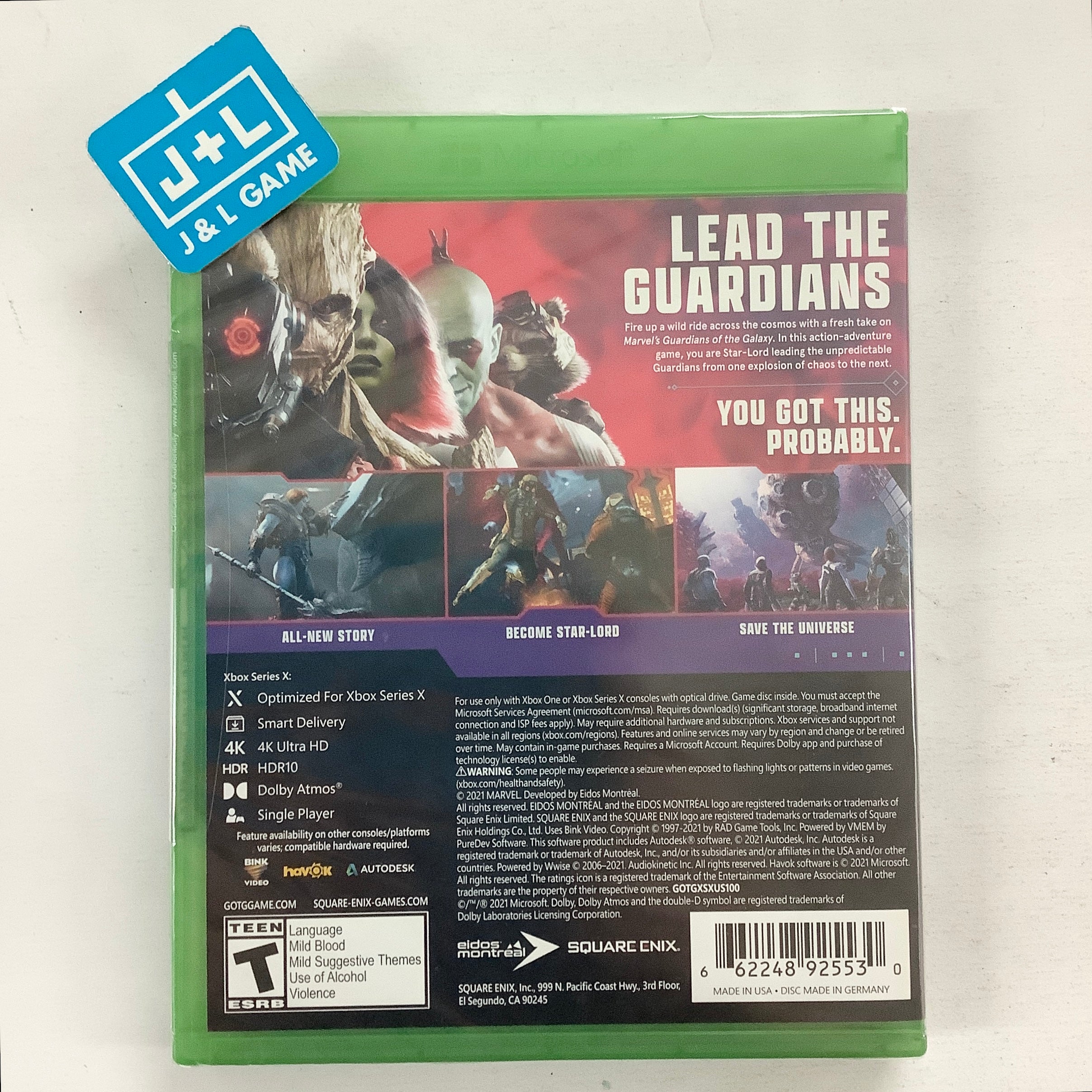 Marvel’s Guardians of the Galaxy - (XSX) Xbox Series X Video Games Square Enix   