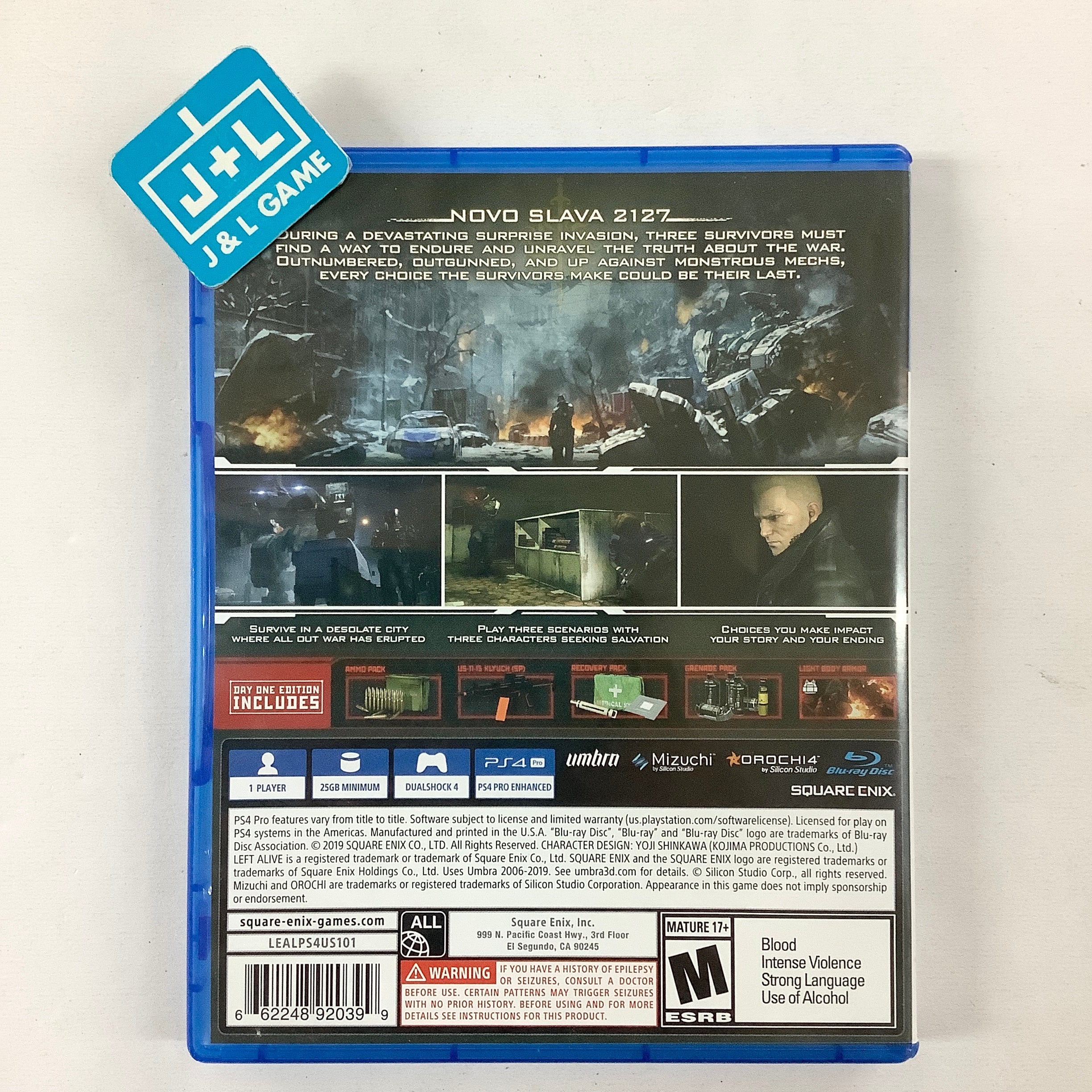 Left Alive (Day One Edition) - (PS4) PlayStation 4 [Pre-Owned] Video Games Square Enix