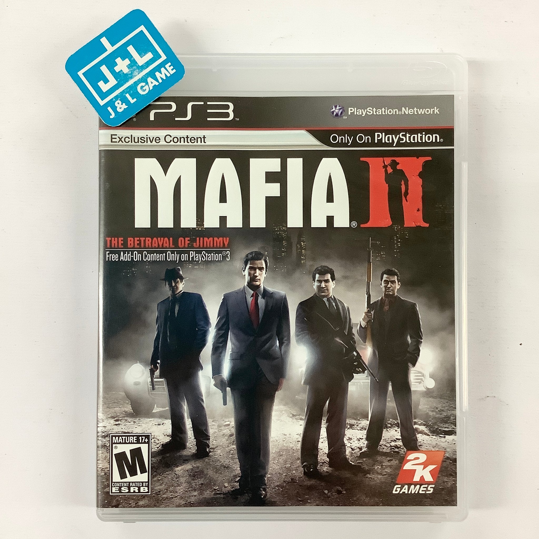PLAYSTATION 3 PS3 VIDEO GAME MAFIA II COMPLETE W CASE MANUAL 2K GAMES