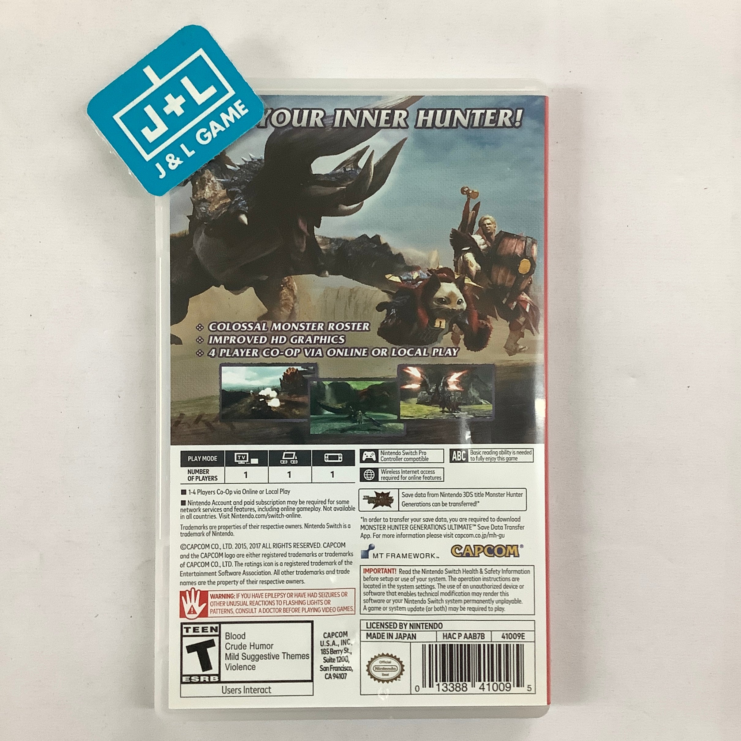 Monster Hunter Generations Ultimate - (NSW) Nintendo Switch [Pre-Owned] Video Games Capcom   