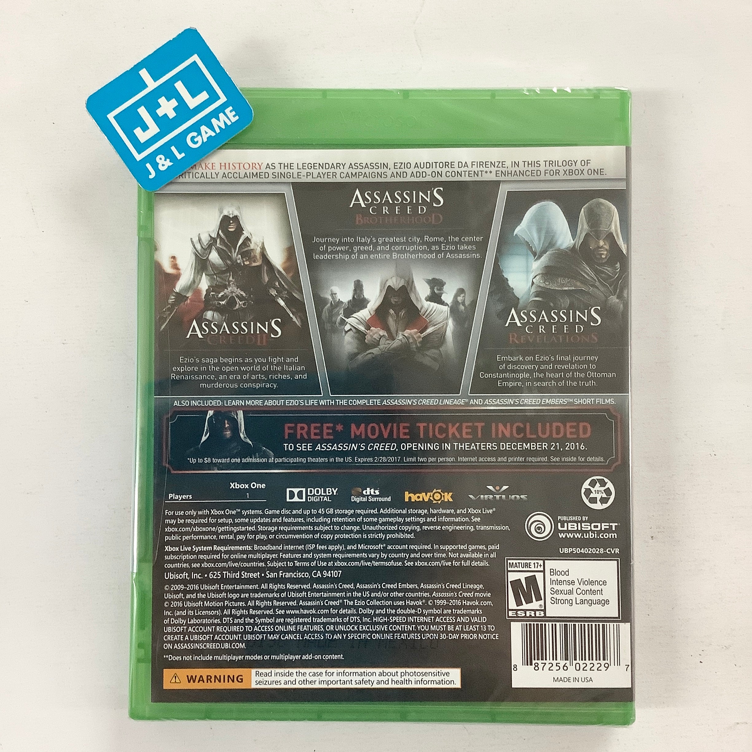 Assassin's Creed: The Ezio Collection - (XB1) Xbox One Video Games Ubisoft   