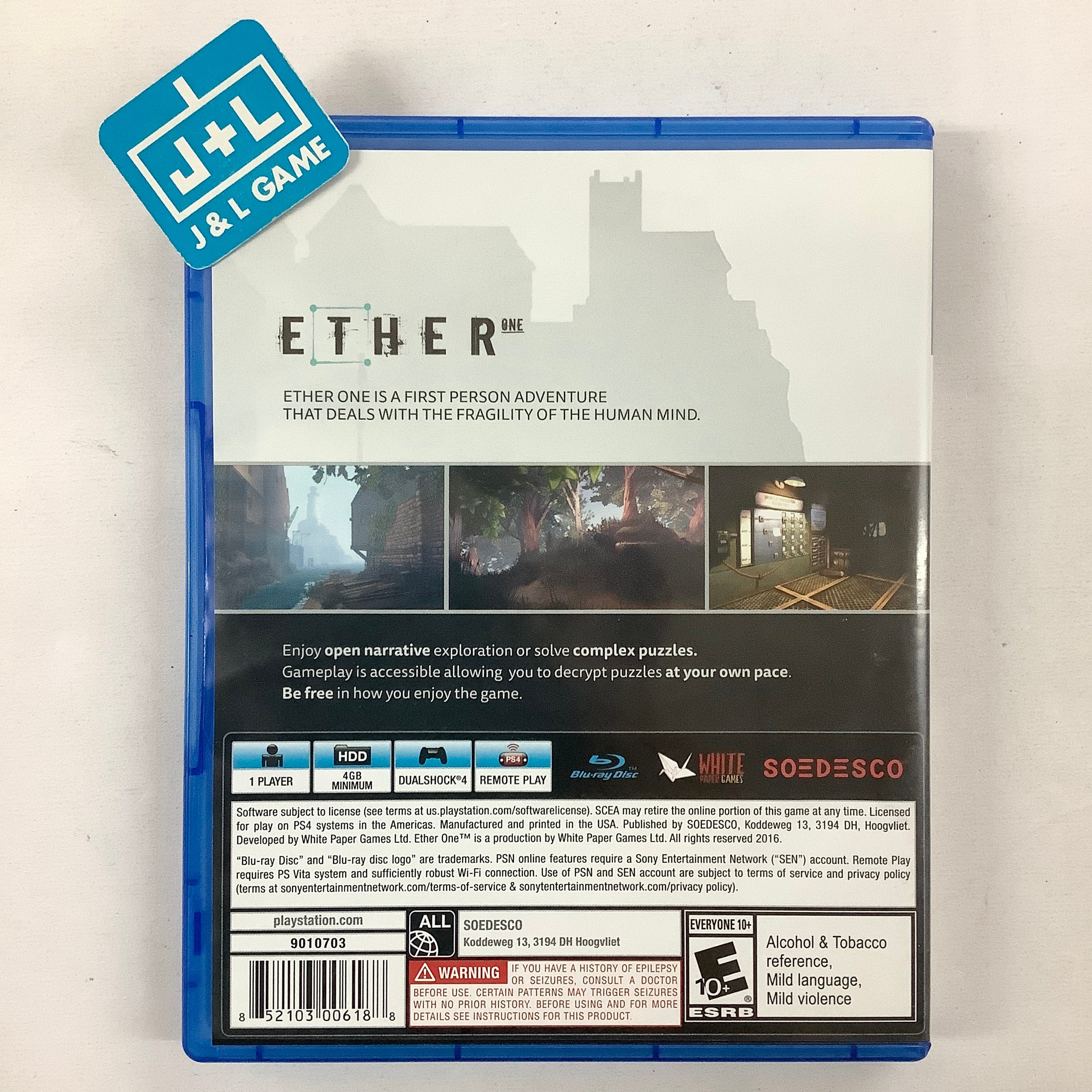 ETHER One - (PS4) PlayStation 4 [Pre-Owned] Video Games Soedesco   