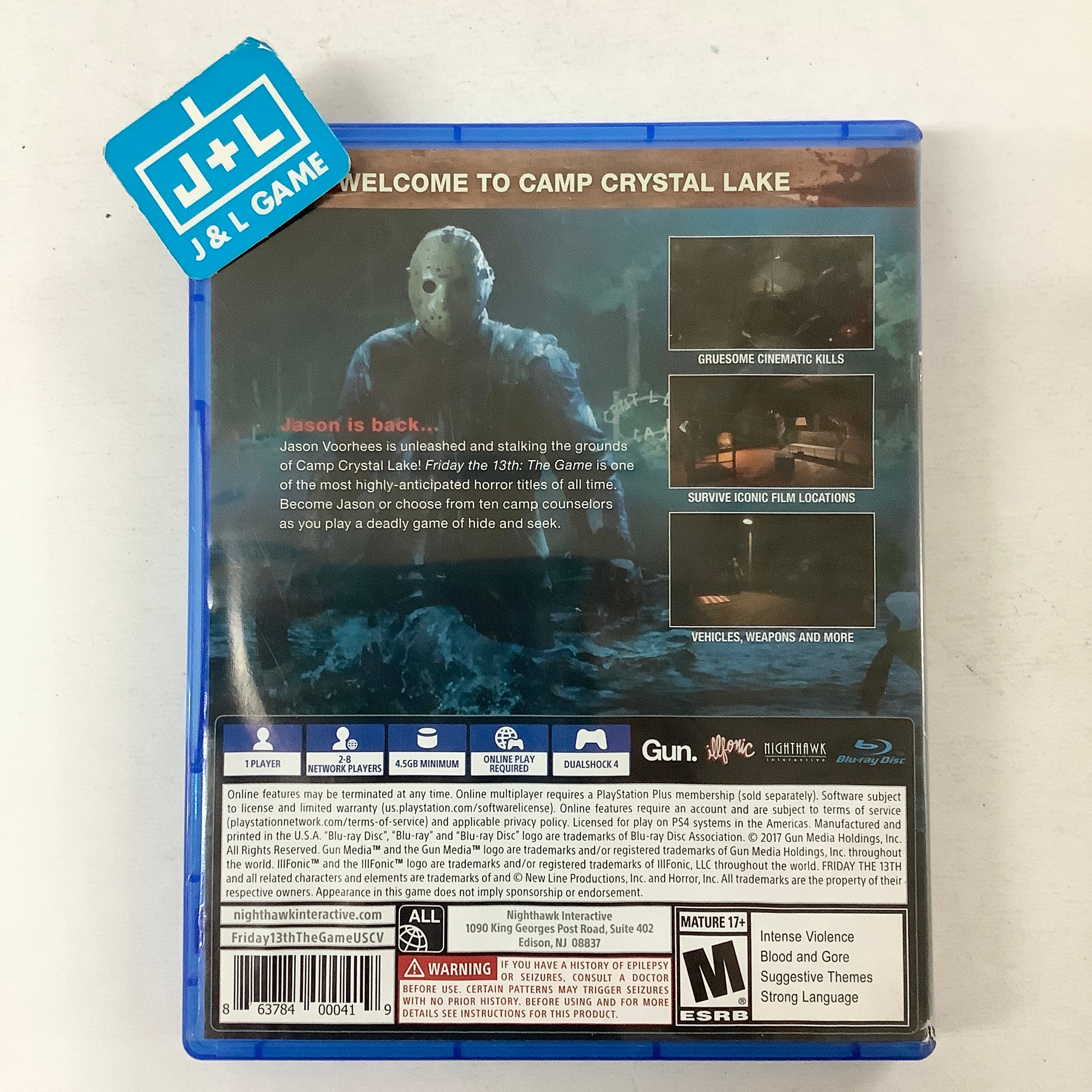 Friday The 13th: The Game - (PS4) PlayStation 4 [Pre-Owned] Video Games Nighthawk Interactive   