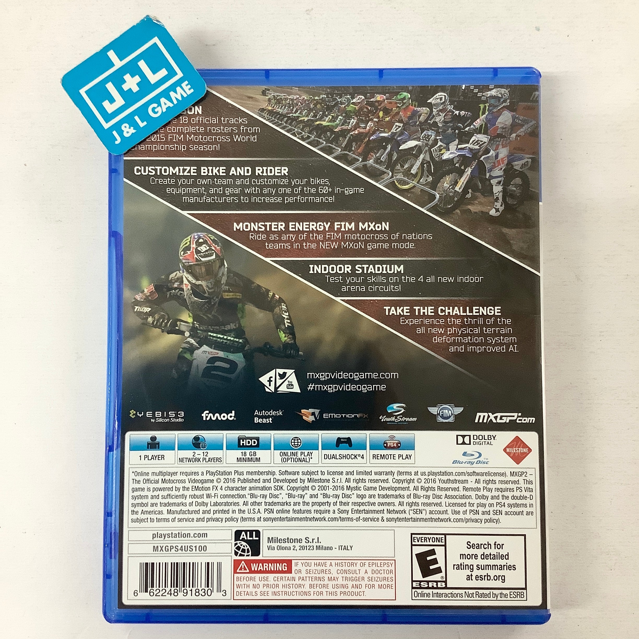 MXGP2: The Official Motocross Videogame - (PS4) PlayStation 4 [Pre-Owned] Video Games Milestone S.r.l