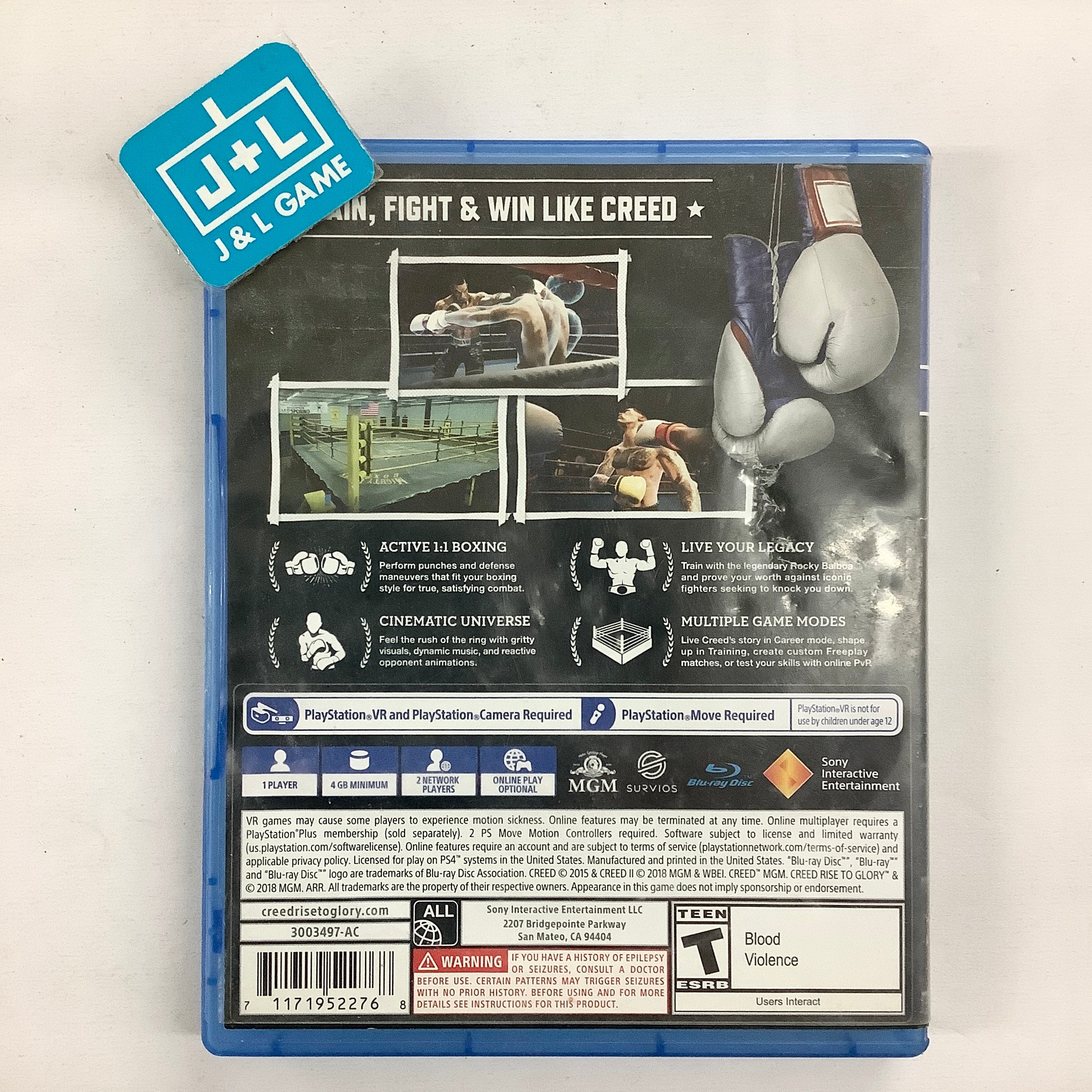 Creed: Rise to Glory (PlayStation VR) - (PS4) Playstation 4 [Pre-Owned] Video Games Sony Interactive Entertainment   