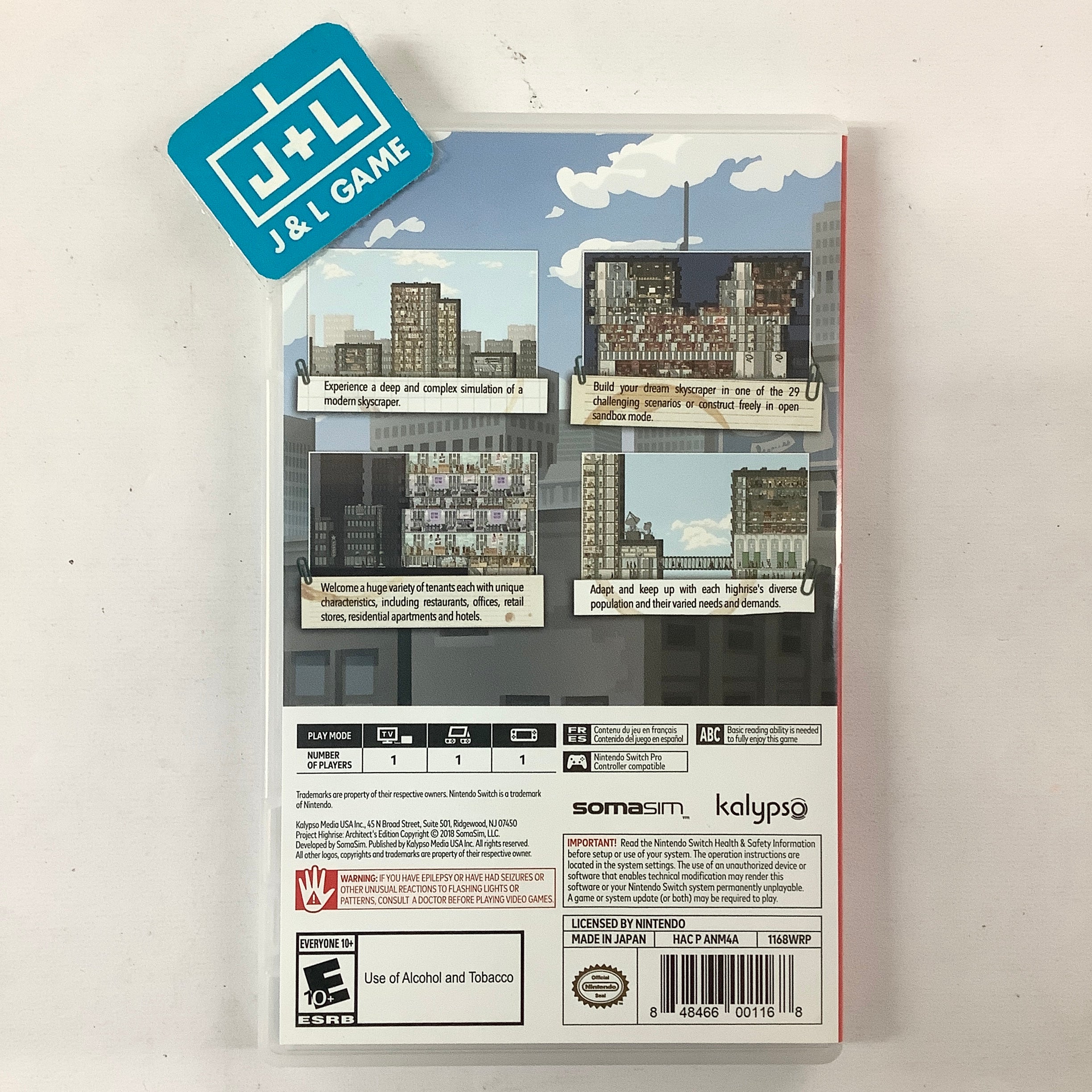 Project Highrise: Architect's Edition - (NSW) Nintendo Switch [Pre-Owned] Video Games Kalypso   